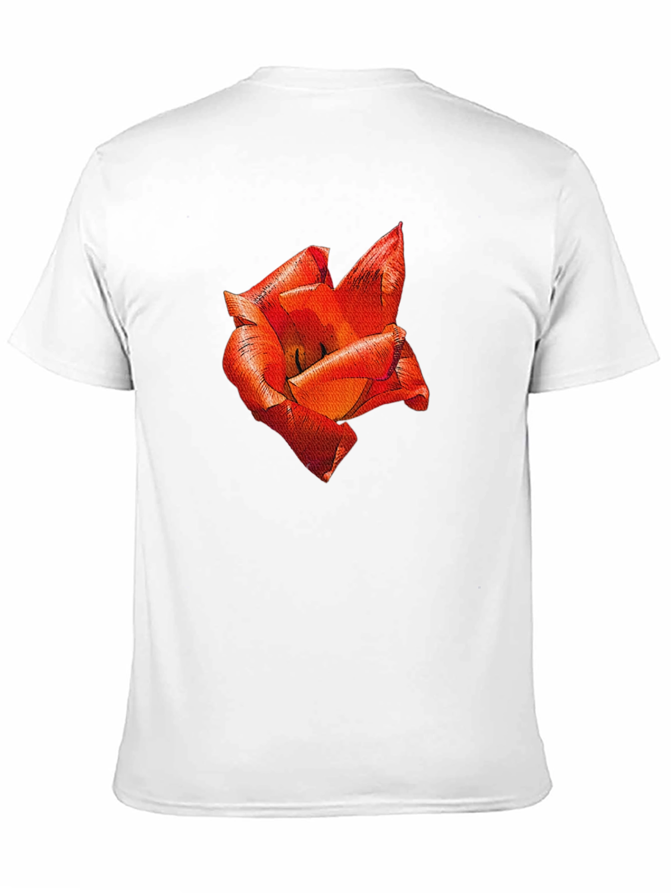 Black Red Floral Print T-Shirt view 11