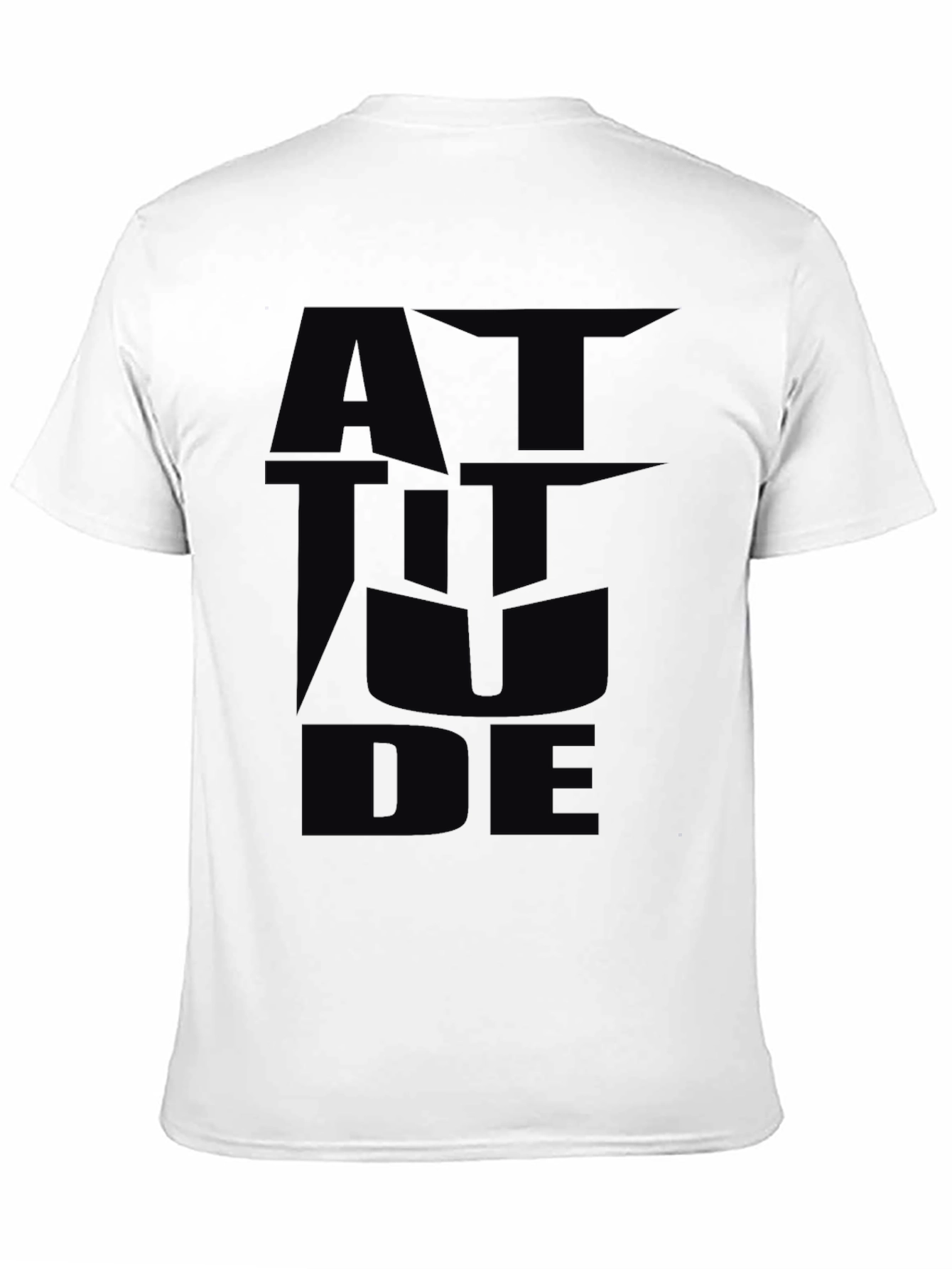 Black Attitude Graphic Black T-Shirt view 11