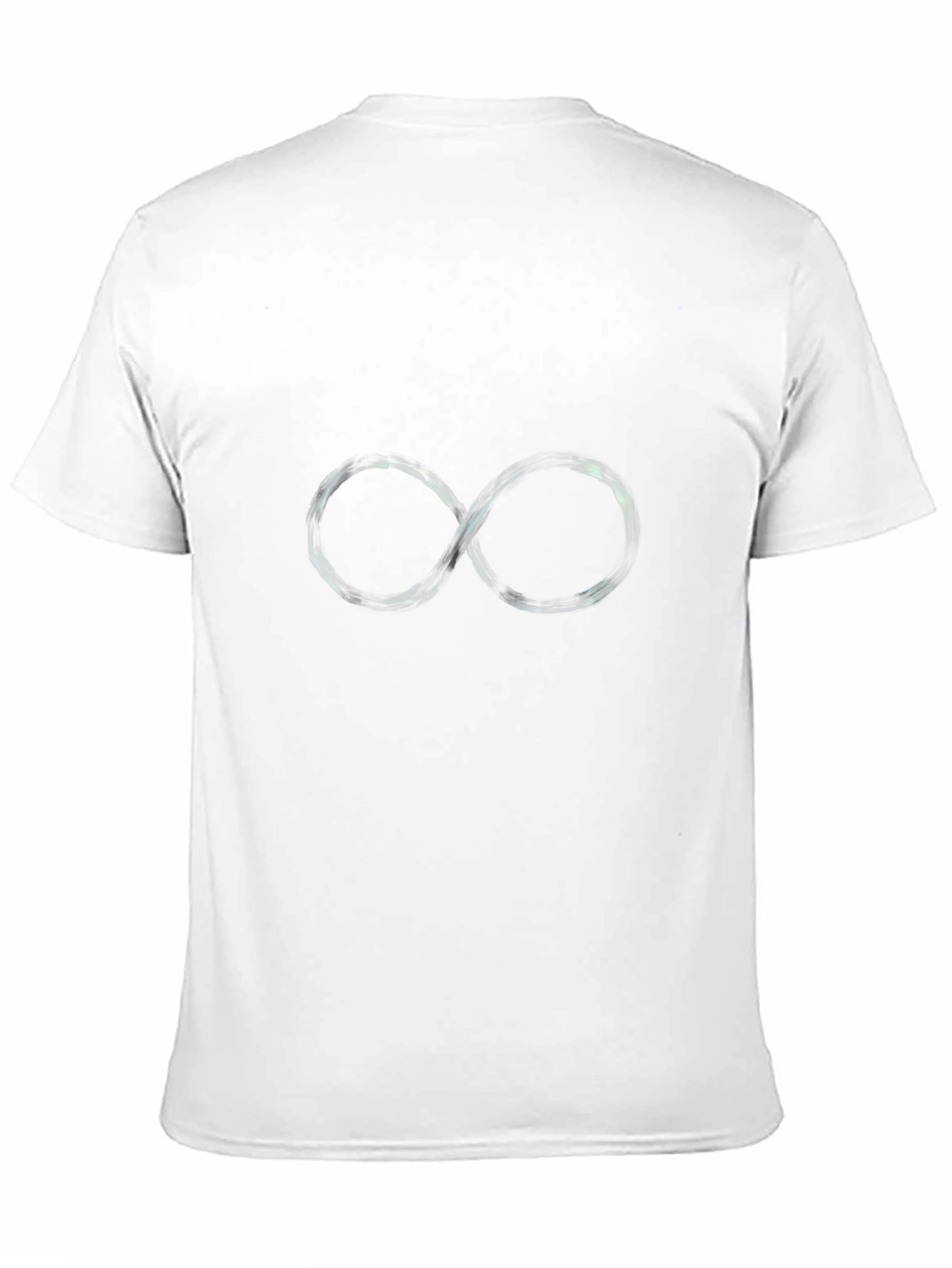 Black Infinity Symbol Black T-Shirt - Modern Graphic Tee view 11