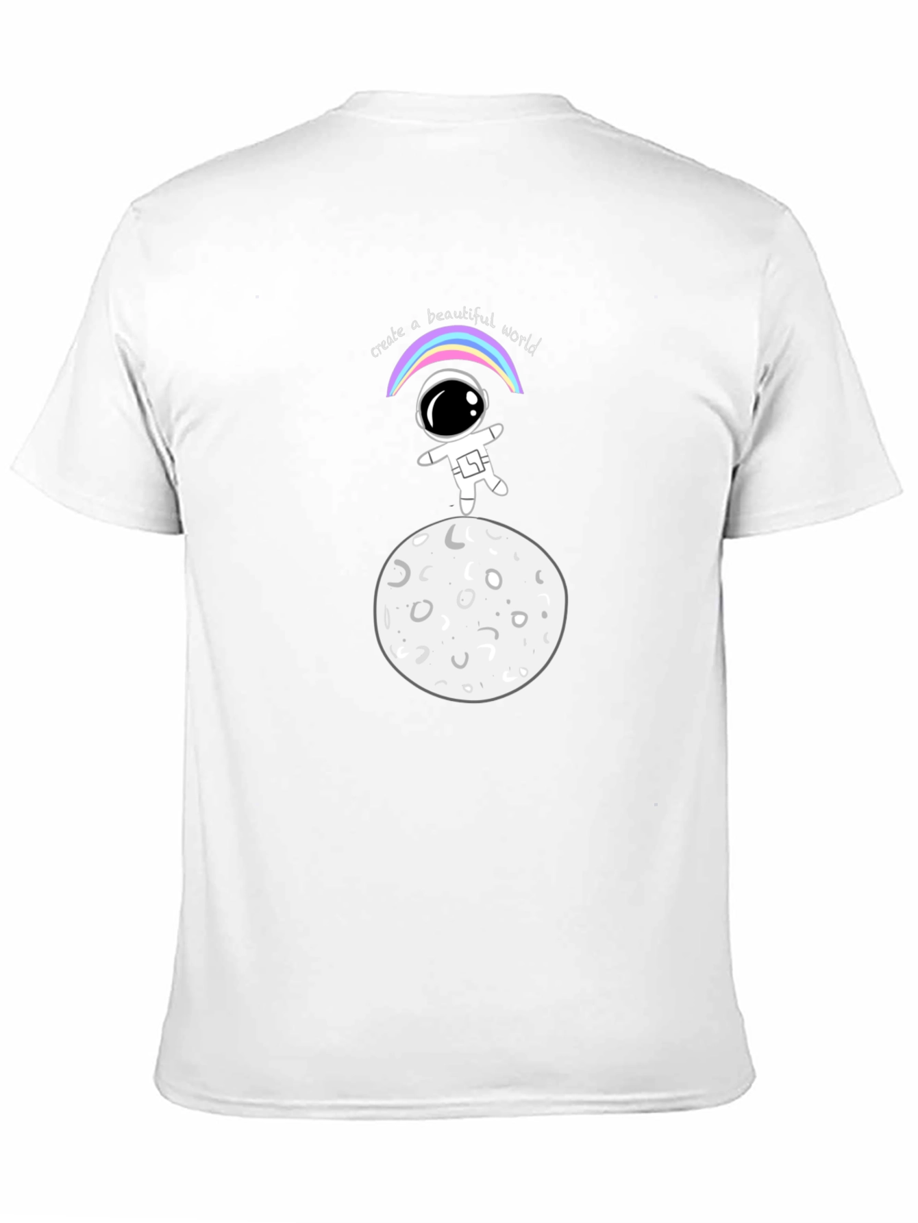 Black Astronaut Moon Landing Graphic Tee - Unisex view 11