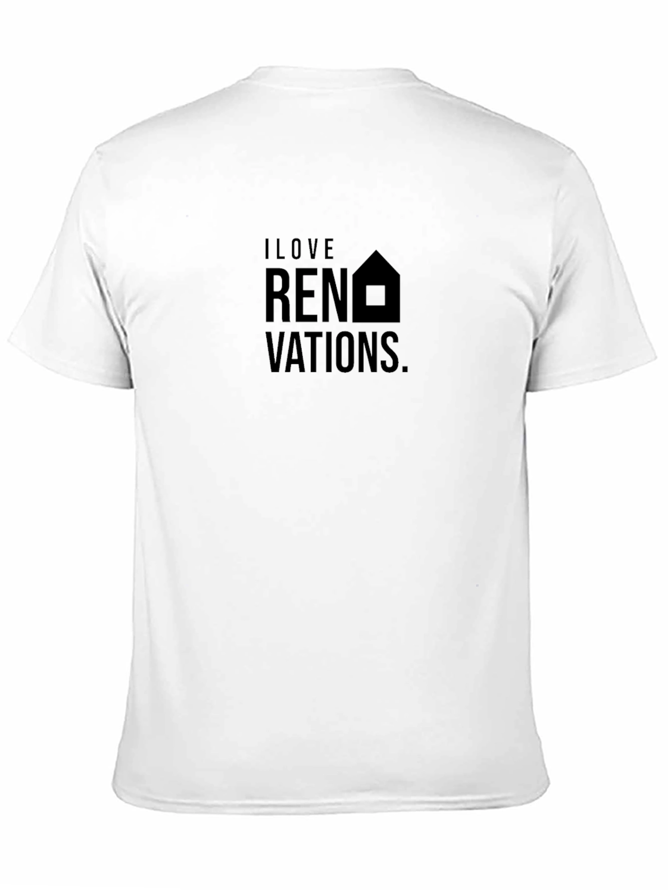 Black I Love Renovations Black Crew Neck T-Shirt view 11