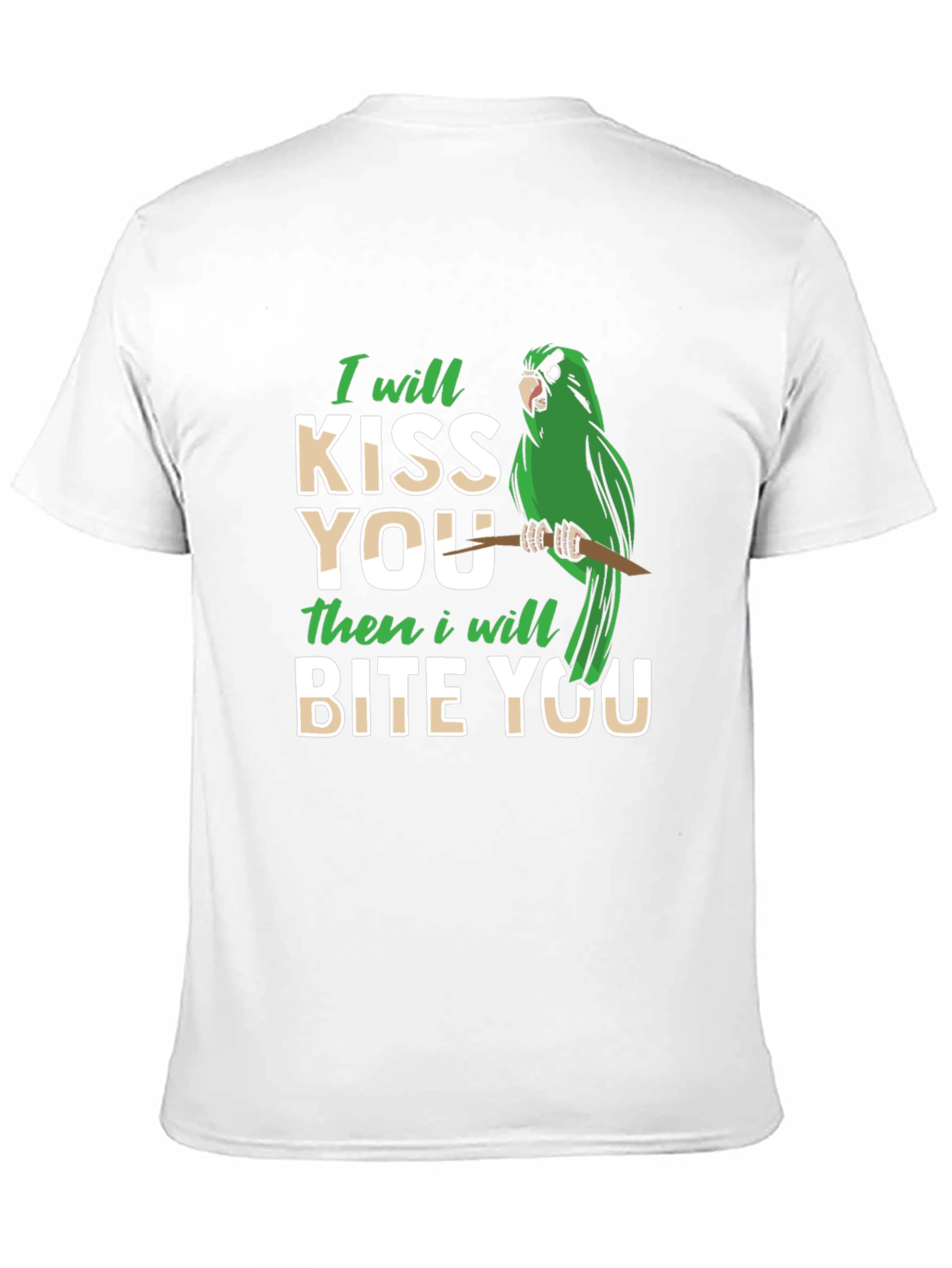 Black I Will Kiss You Then Bite You T-Shirt view 11