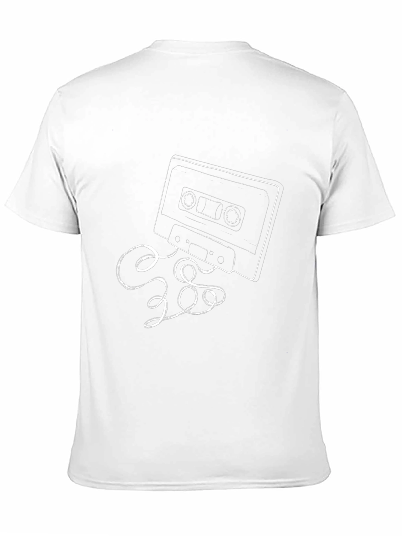 Black Retro Cassette Tape Graphic T-Shirt view 11