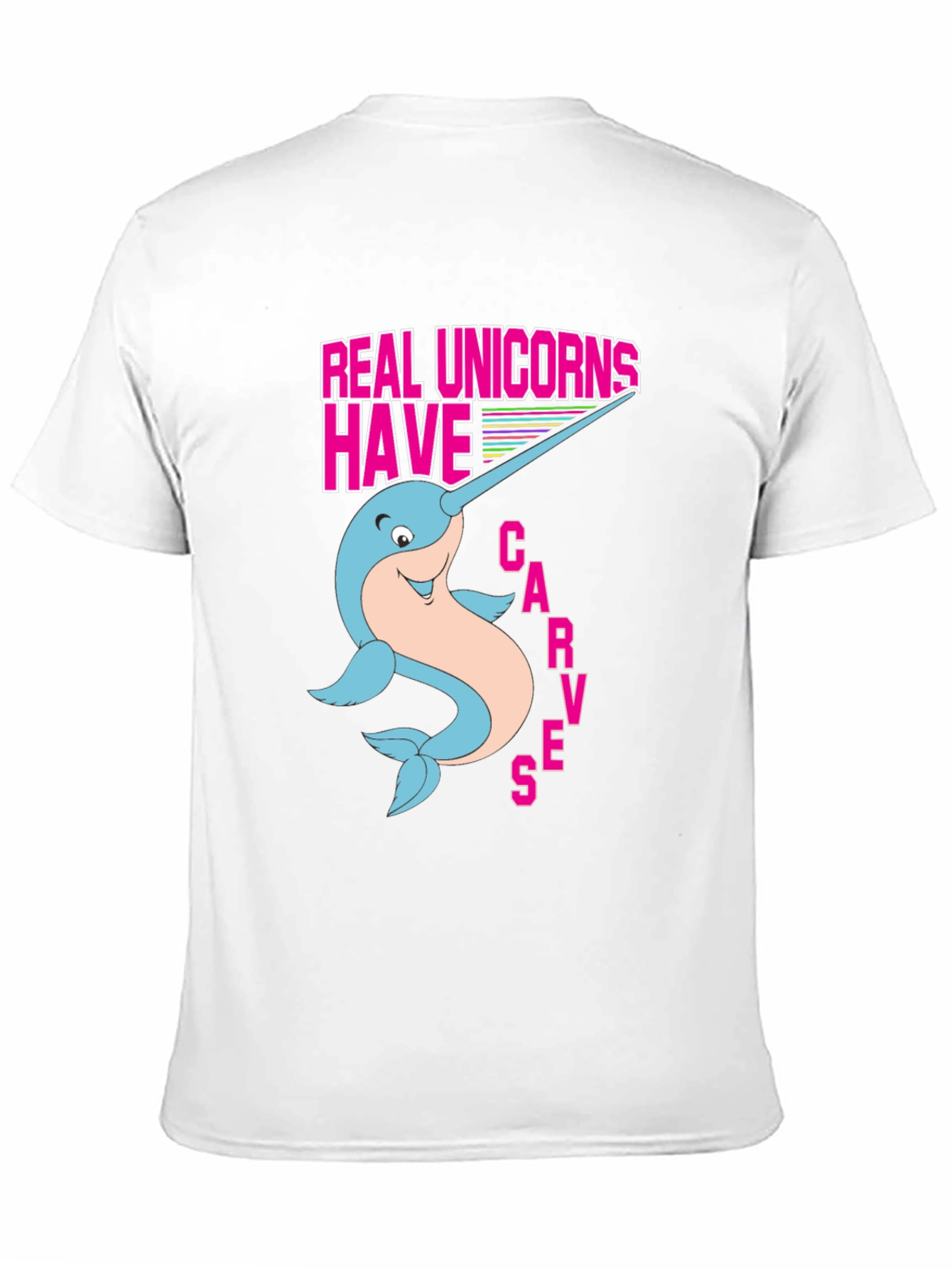 Black Real Unicorns Narwhal T-Shirt view 11