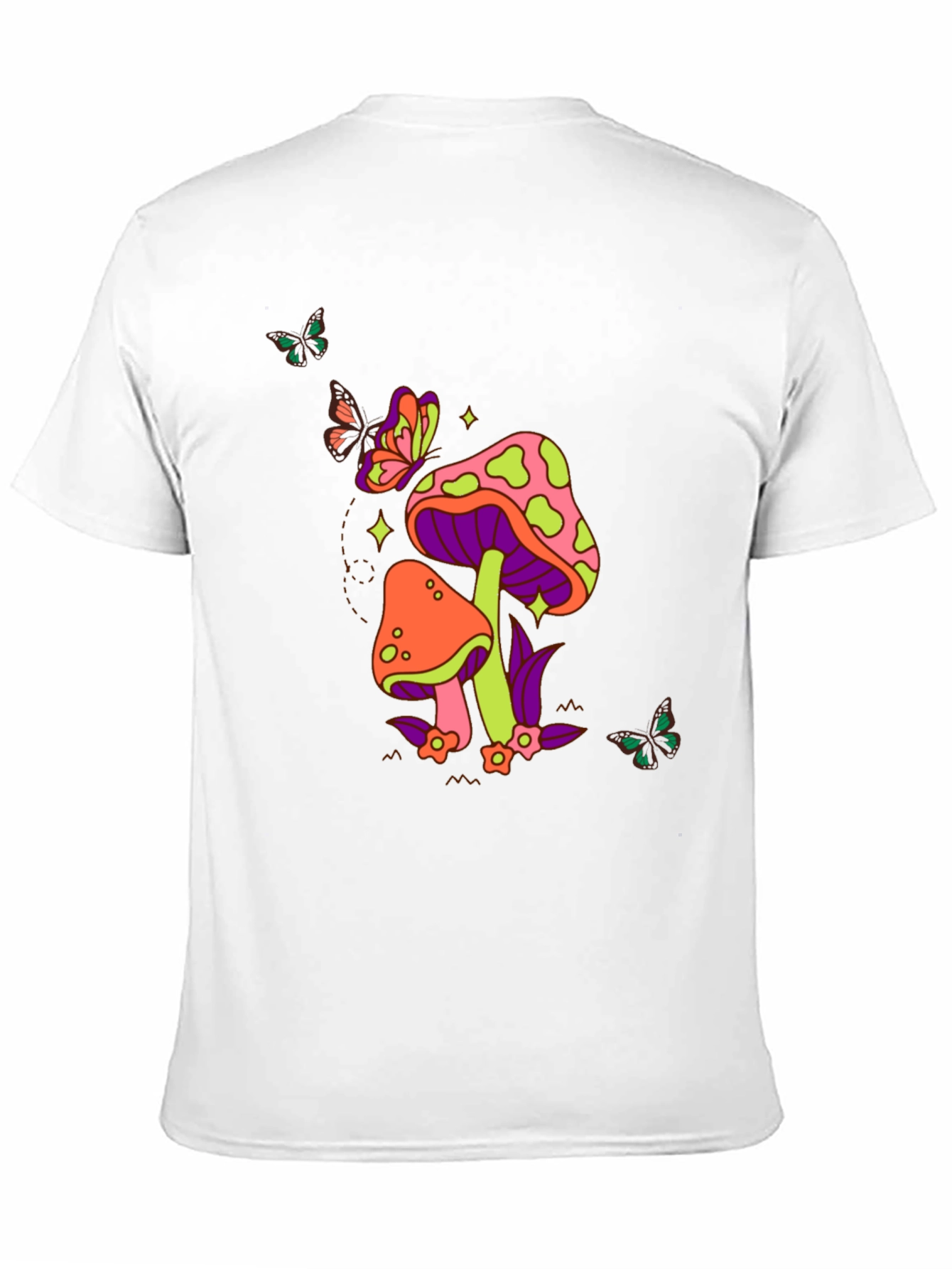 Black Groovy Mushroom T-Shirt view 11