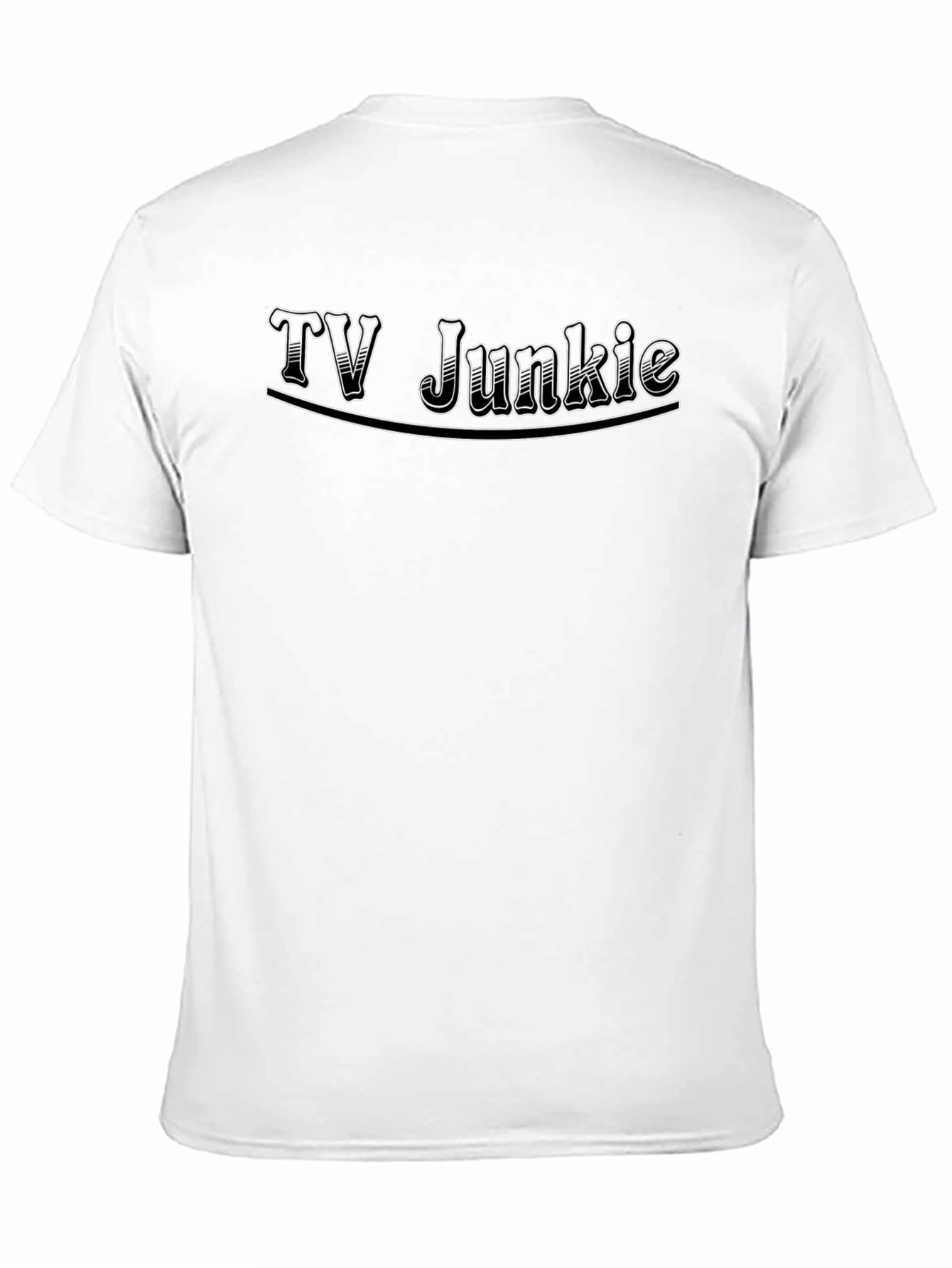 Black TV Junkie Black T-Shirt - Graphic Tee view 11