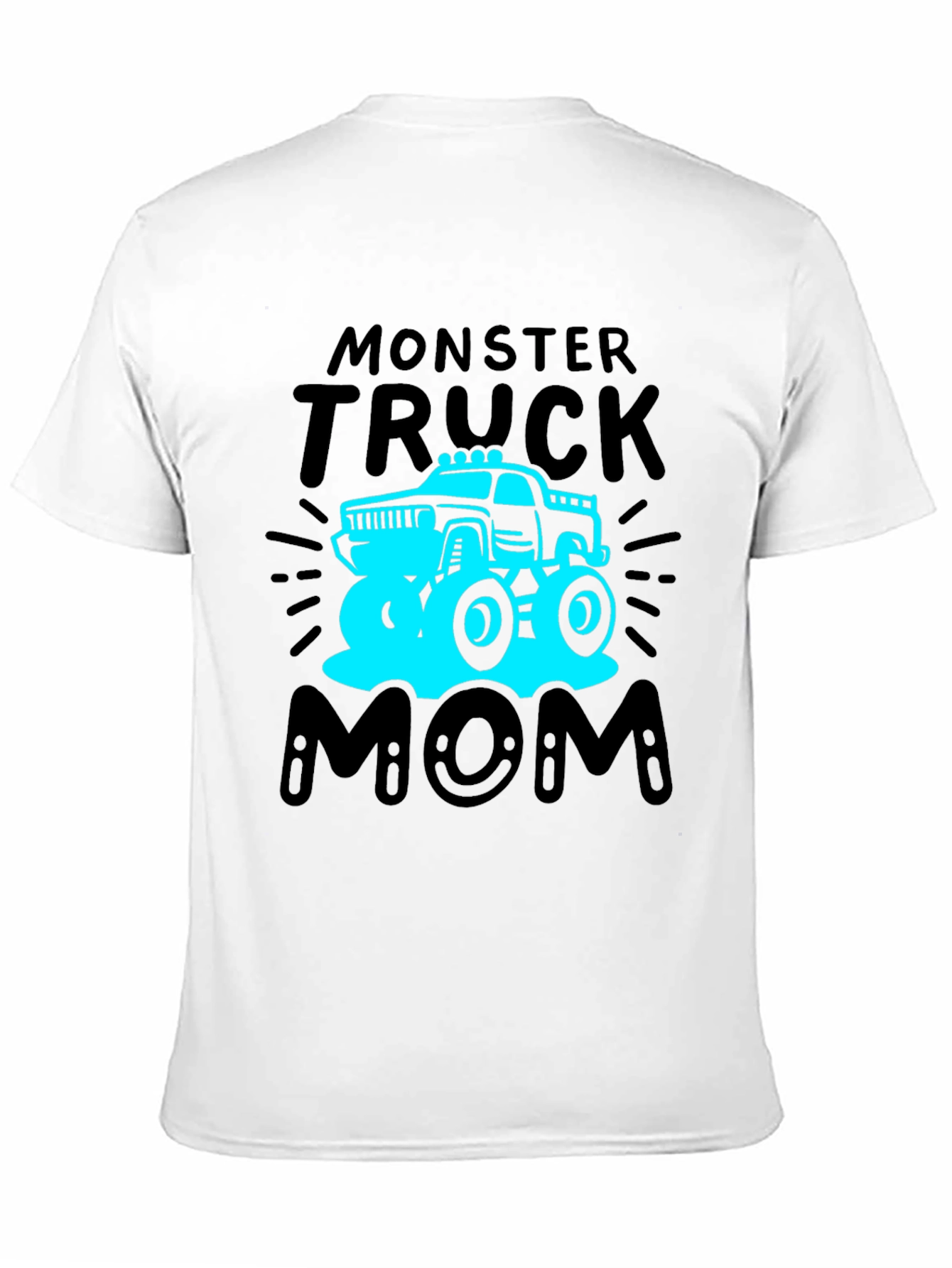 Black Monster Truck Mom T-Shirt view 11