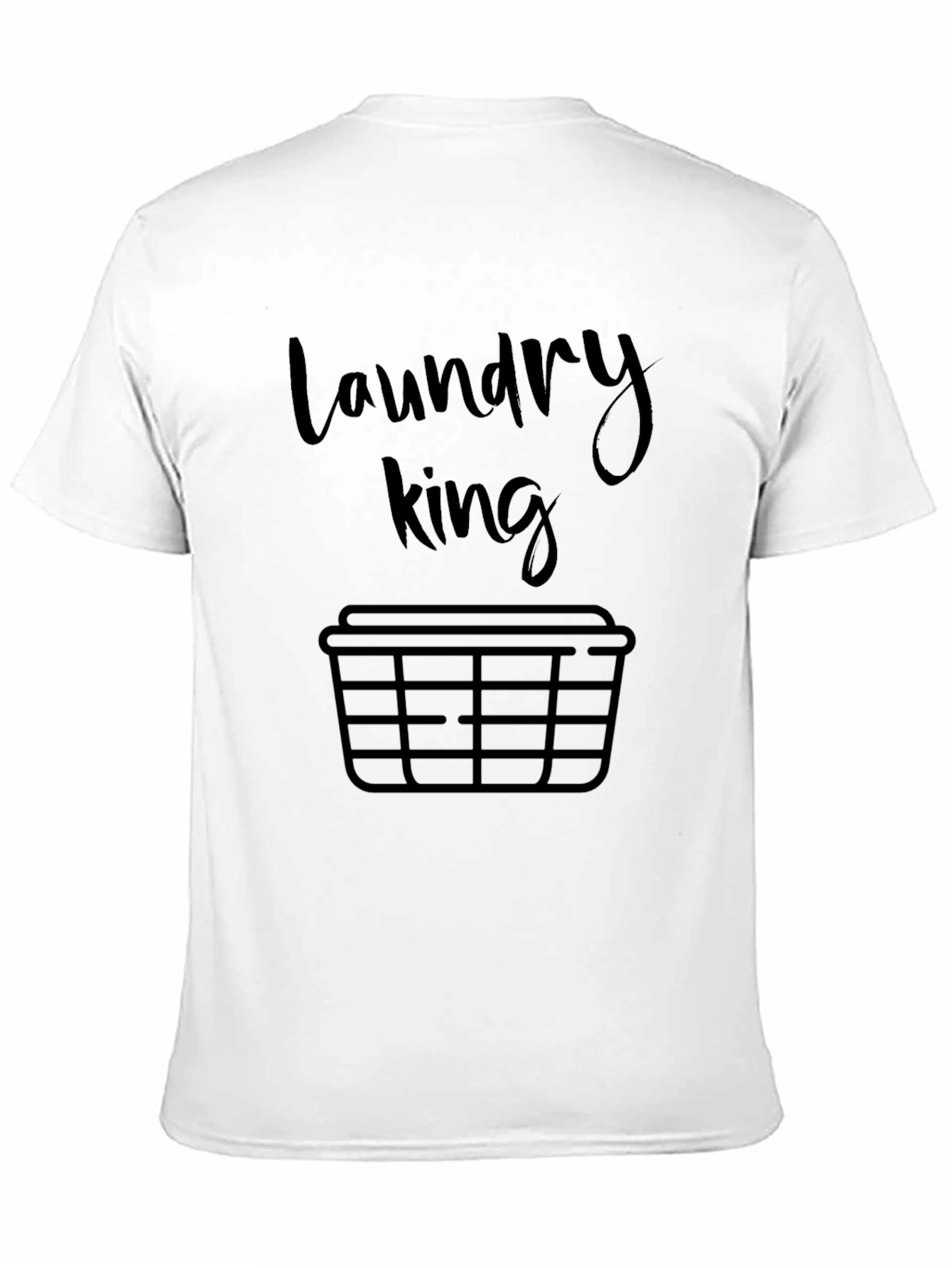 Black Laundry King Graphic T-Shirt - Funny Men's Tee view 11