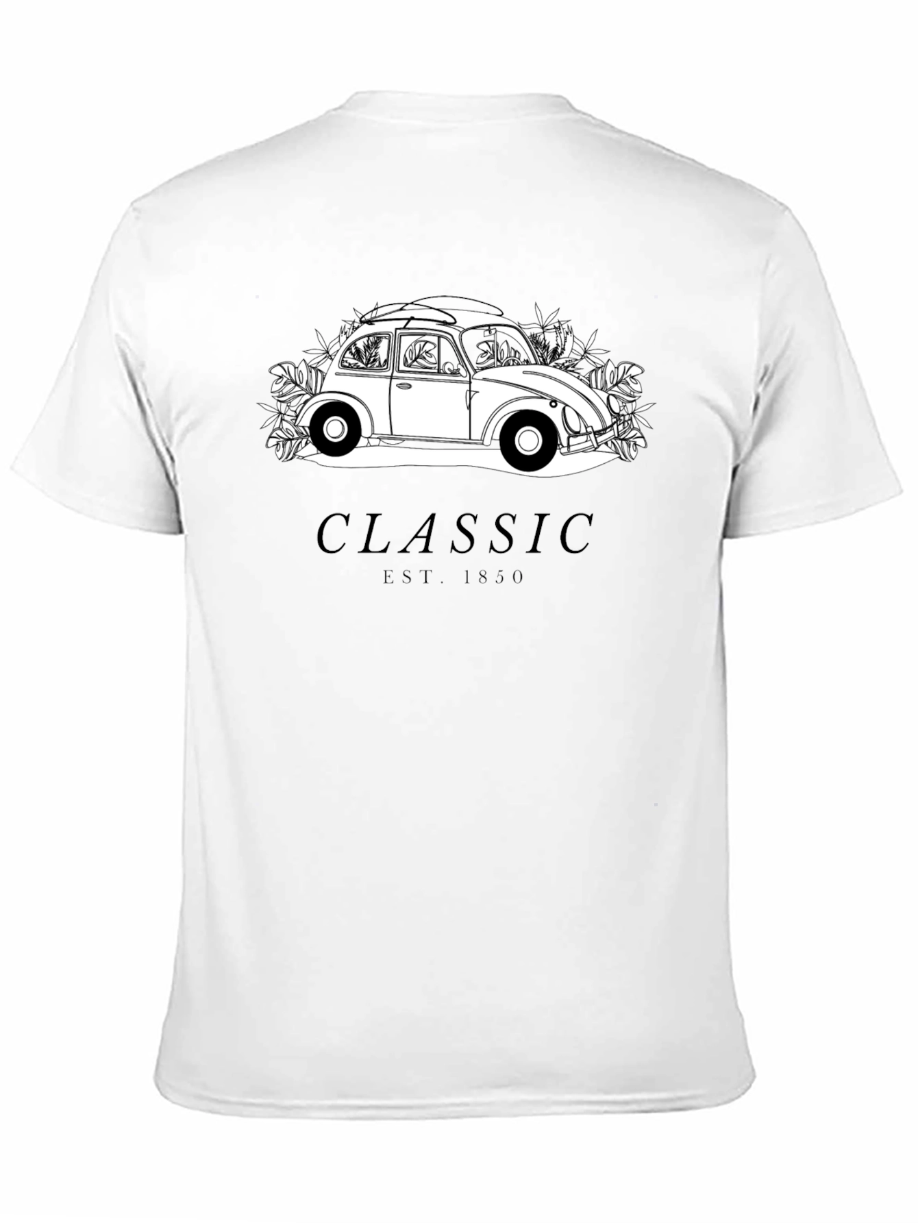 Black Classic Car Graphic T-Shirt - Black view 11