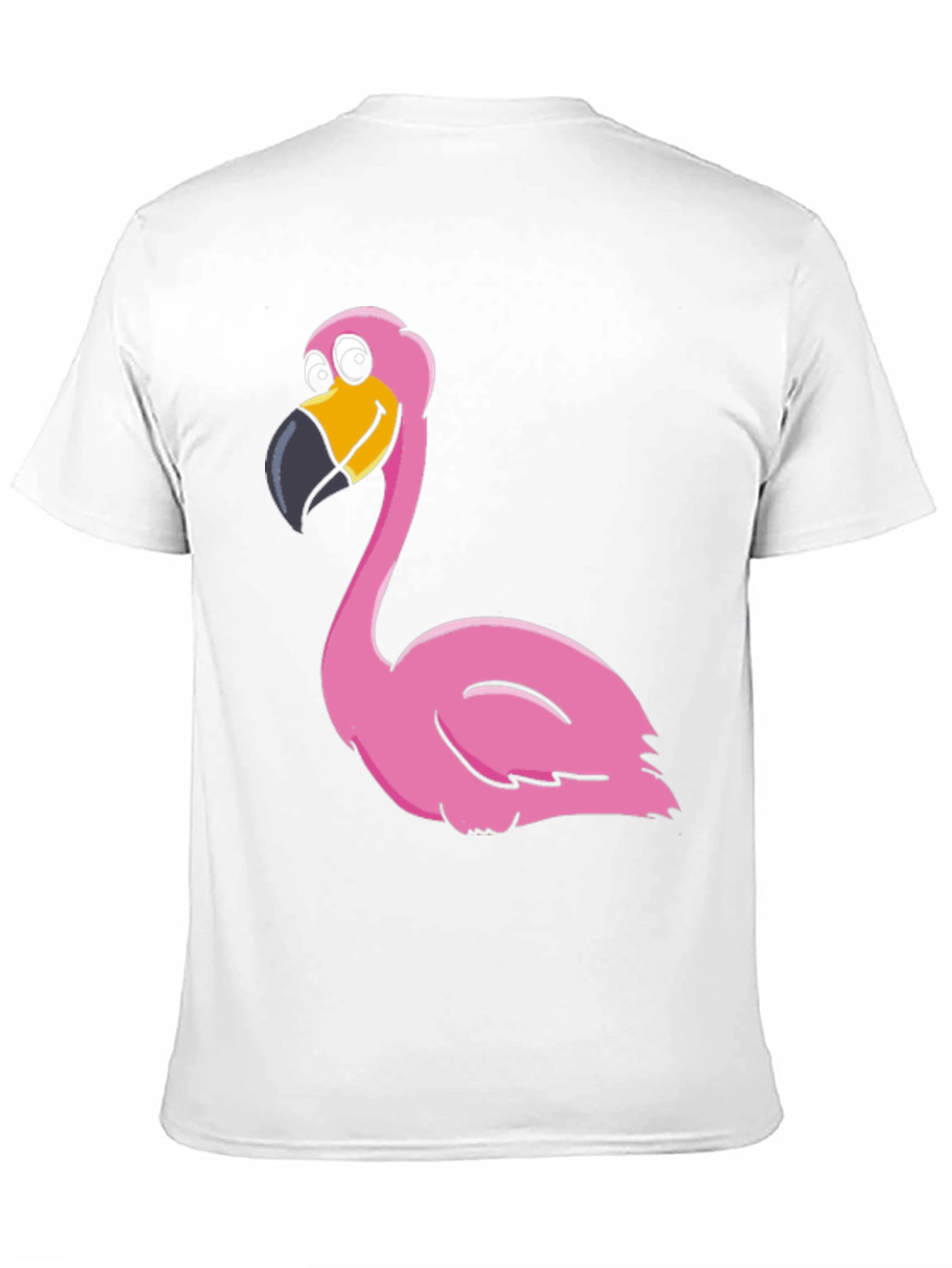 Black Funny Flamingo Graphic Print Tee view 11