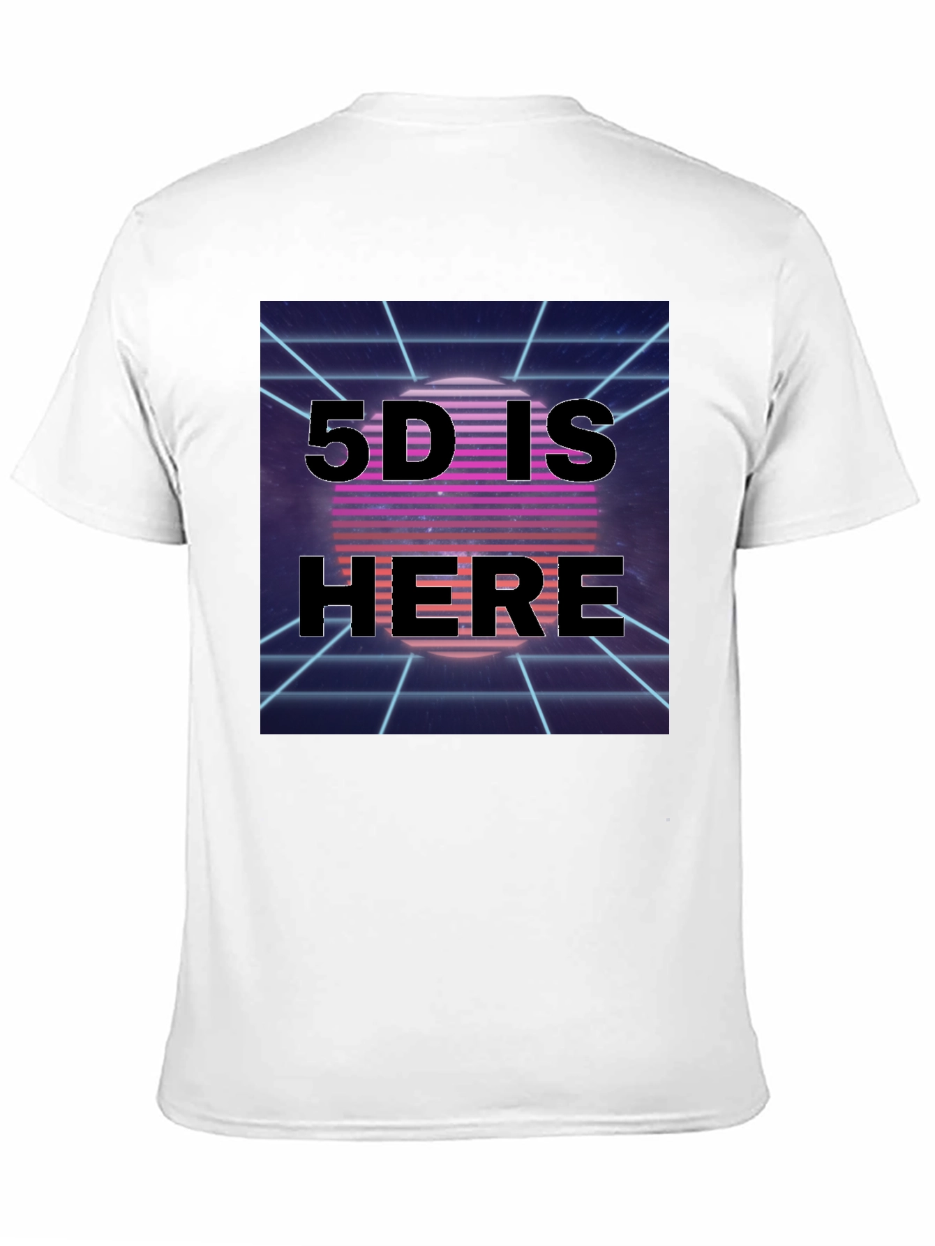 Black Retro 5D Is Here Graphic Tee view 11