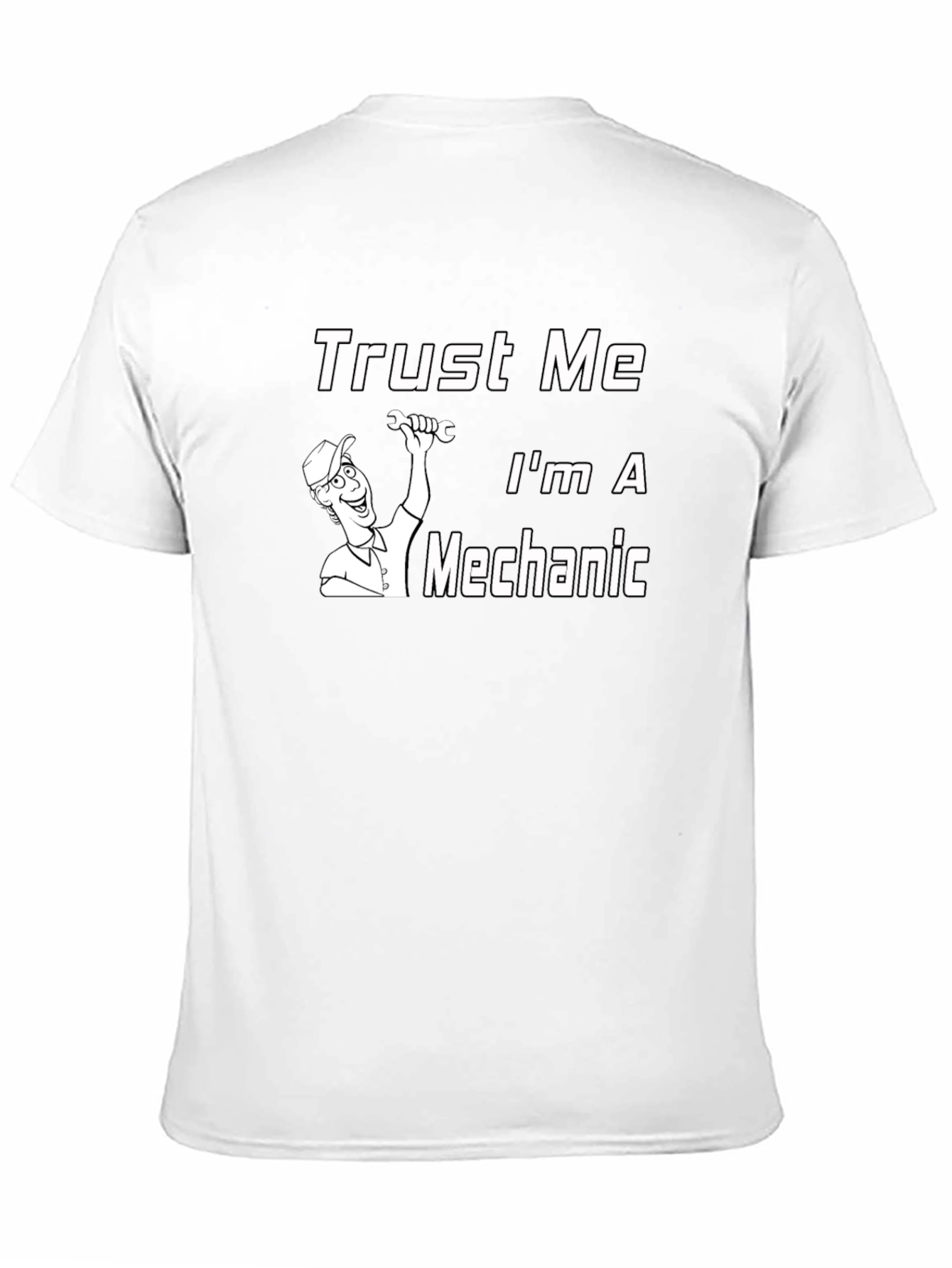 Black Trust Me I'm A Mechanic T-Shirt - Black view 11