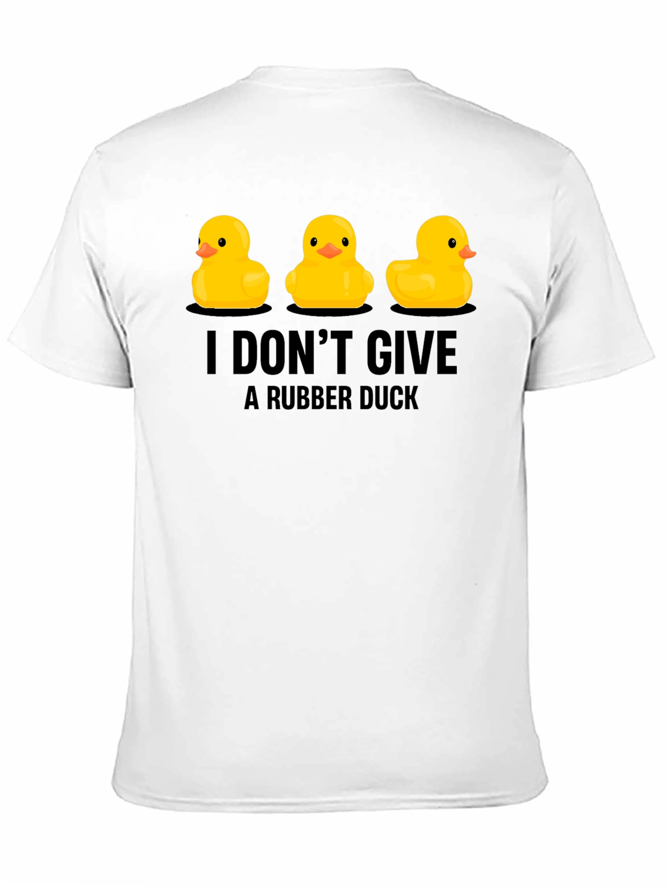 Black Rubber Duck T-Shirt: I Don't Give a Duck! view 11