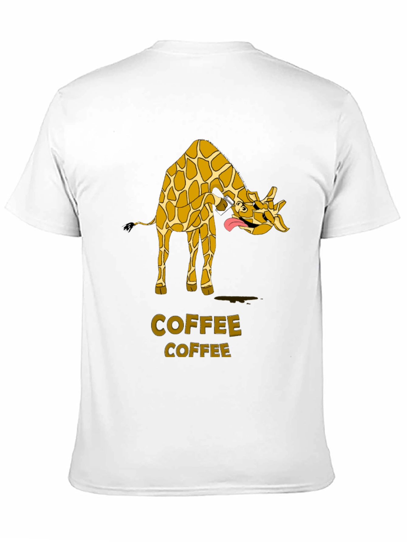 Black Giraffe Coffee Lover T-Shirt view 11