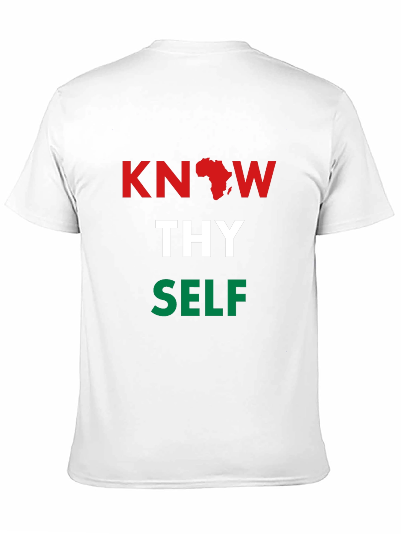 Black Know Thy Self T-Shirt - Pan African Colors view 11