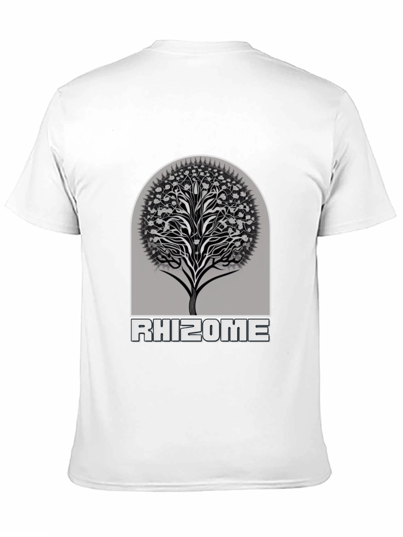 Black Rhizome Tree Graphic T-Shirt - Stylish & Unique view 11