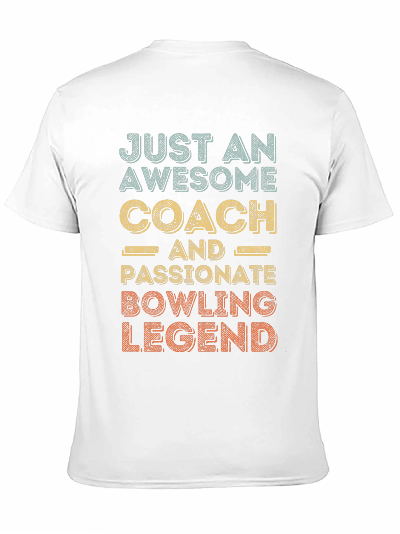 Black Awesome Bowling Coach Legend T-Shirt view 11