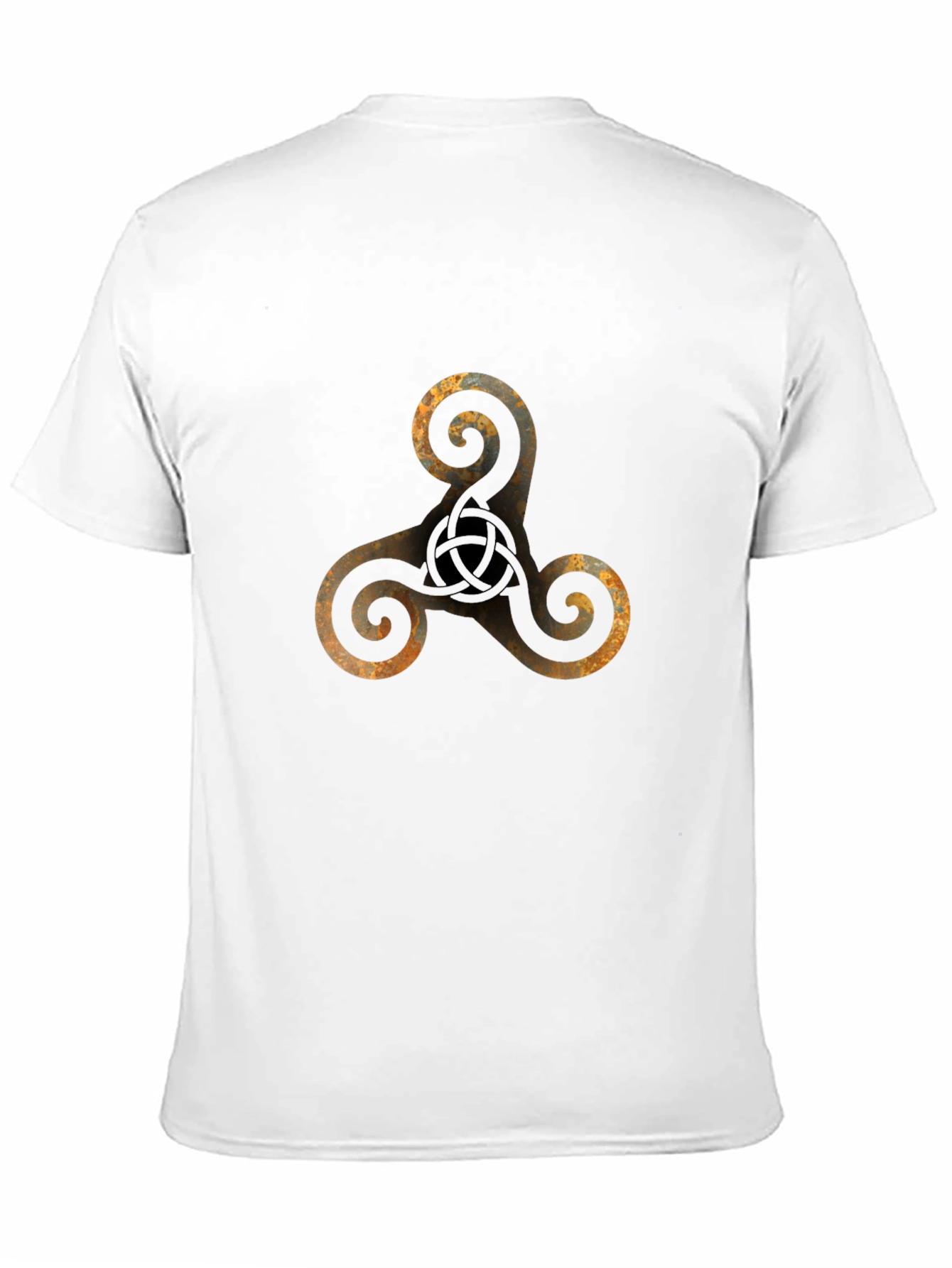 Black Triskele Symbol Black T-Shirt view 11