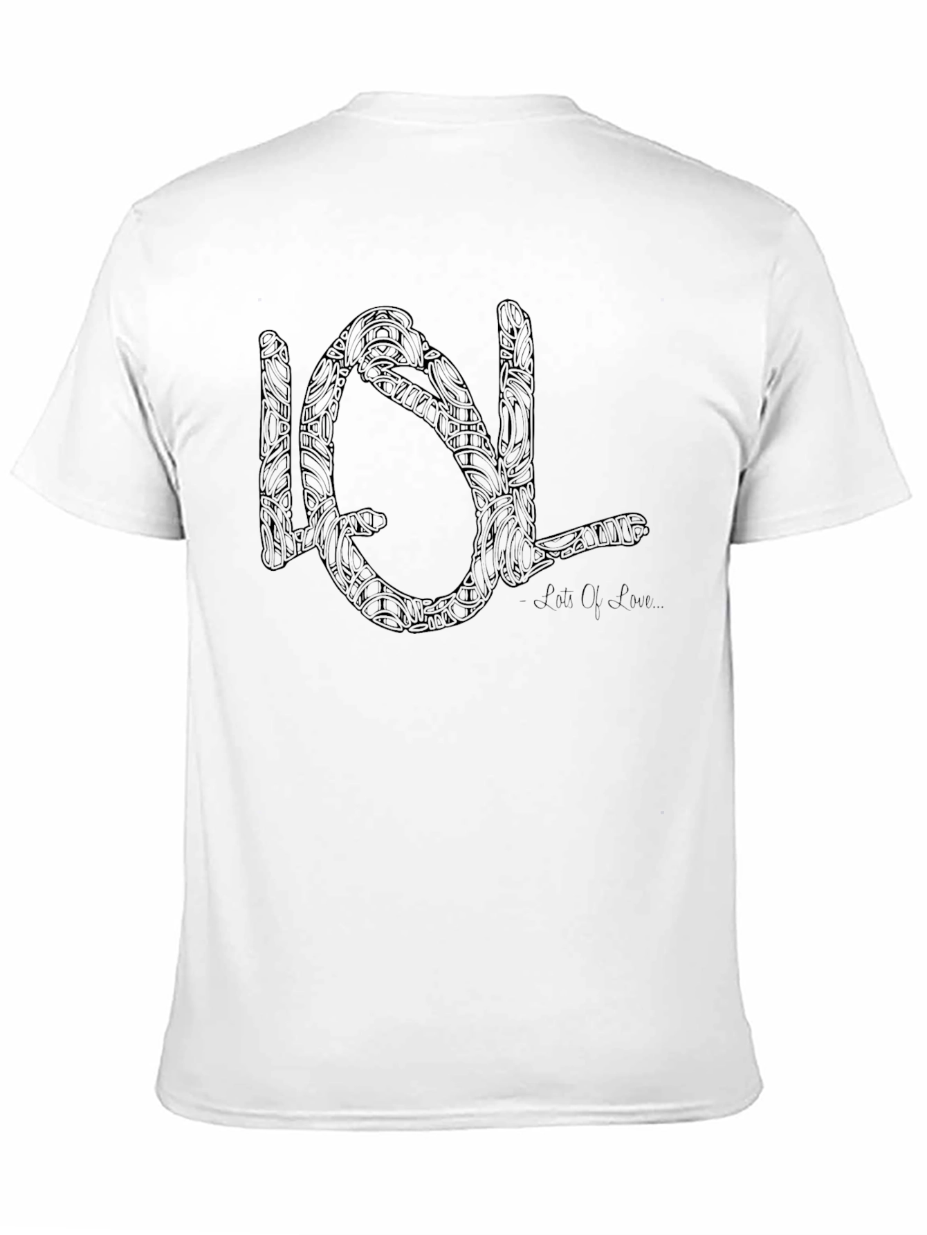 Black LOL Artistic Black Tee view 11