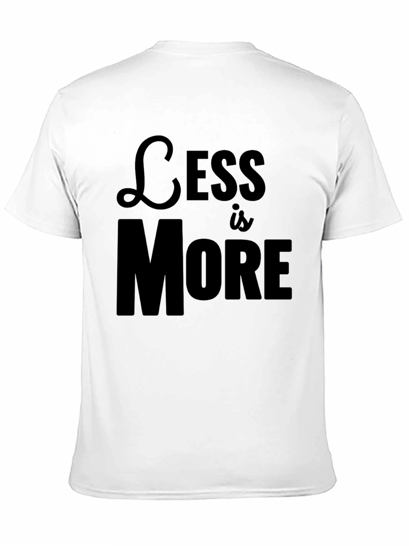 Black Less is More Black Graphic Tee view 11