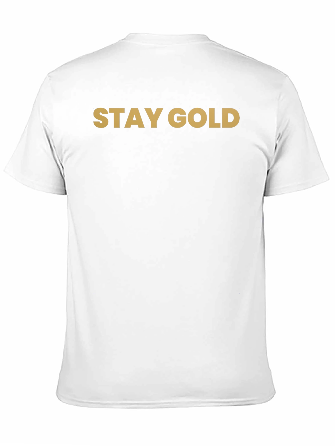 Black Stay Gold Graphic Tee - Classic Black T-Shirt view 11