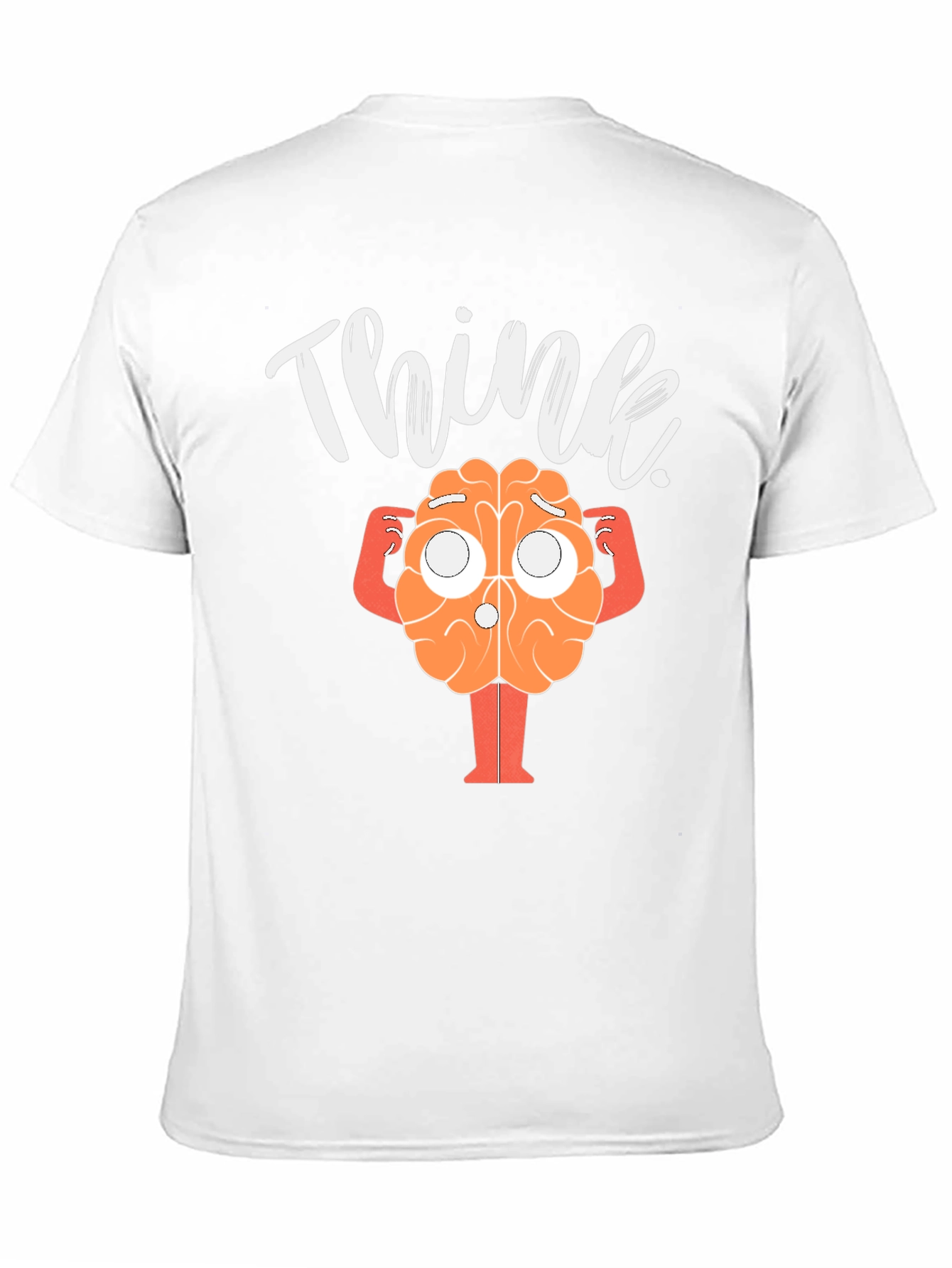 Black Think Brain Graphic T-Shirt view 11