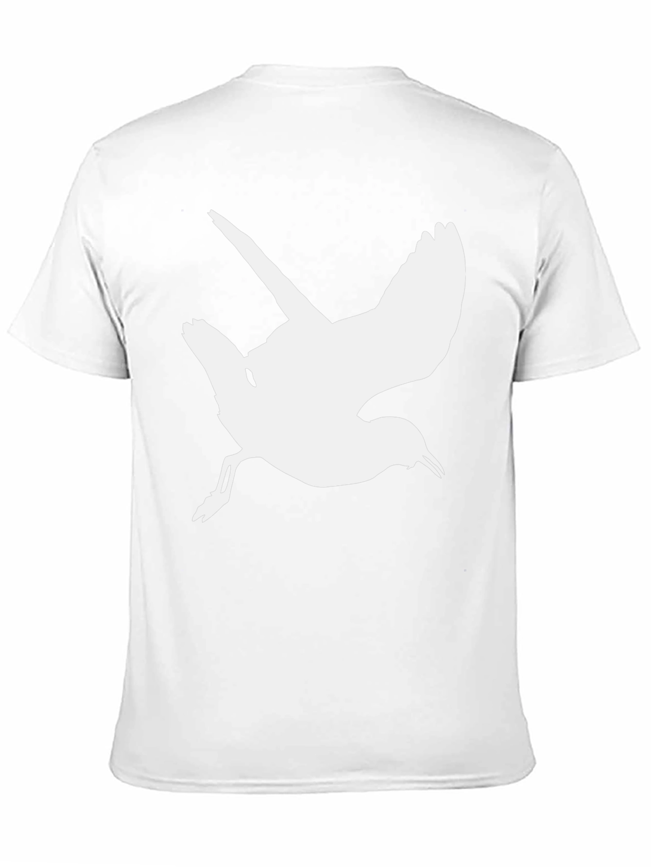 Black Bird Silhouette Black T-Shirt view 11