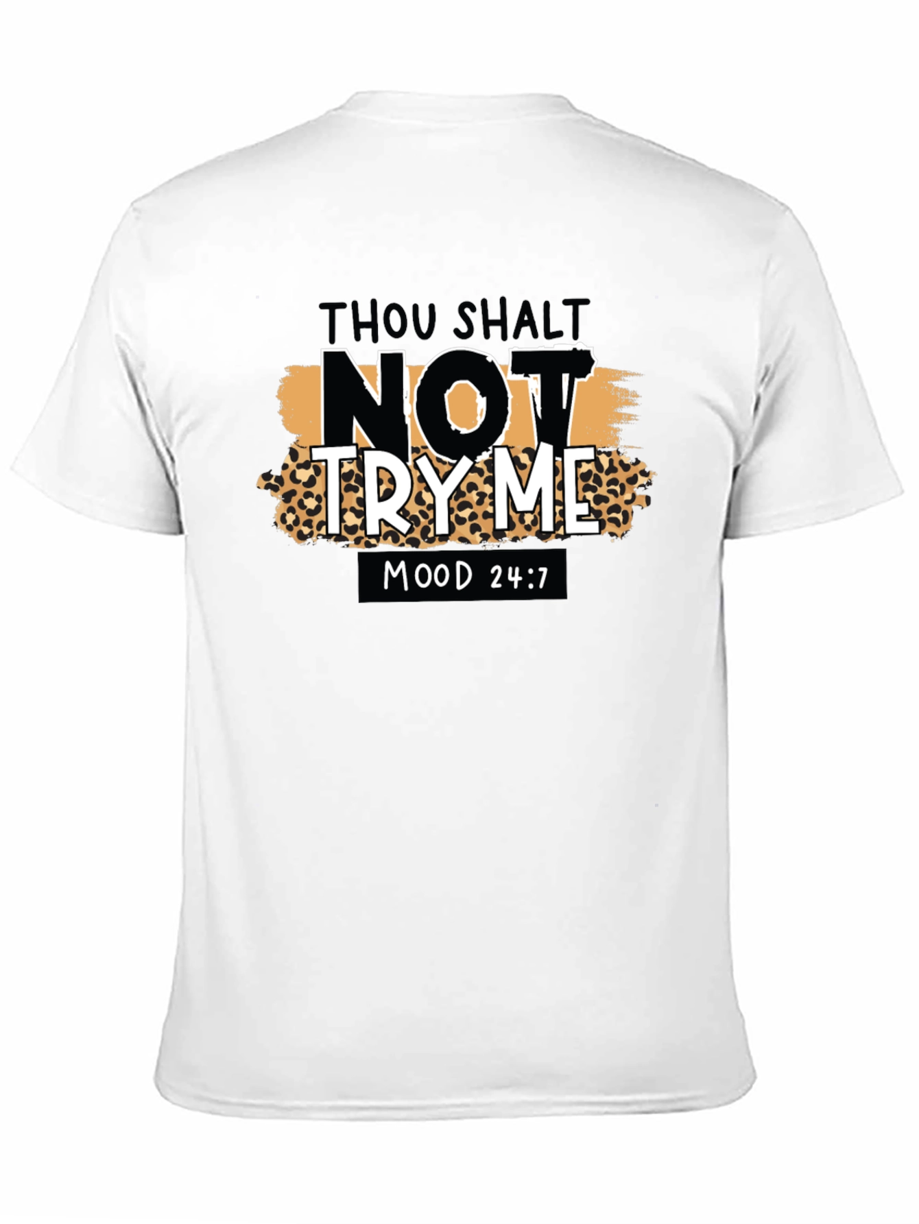 Black Thou Shalt Not Try Me Graphic Tee view 11