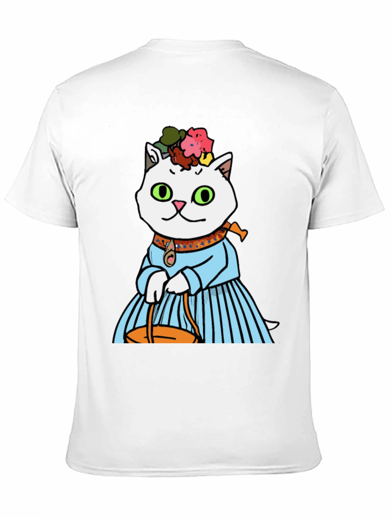 Black Frida Kahlo Cat T-Shirt - Artsy Novelty Tee view 11