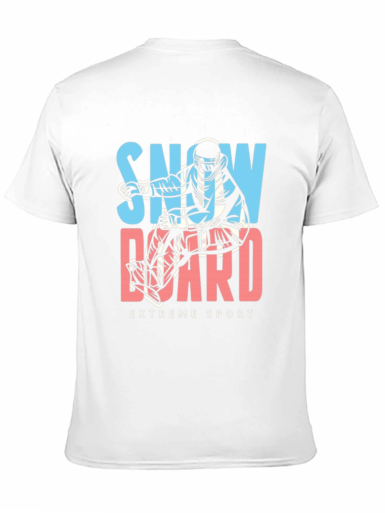 Black Snowboard Extreme Sport Graphic Tee view 11