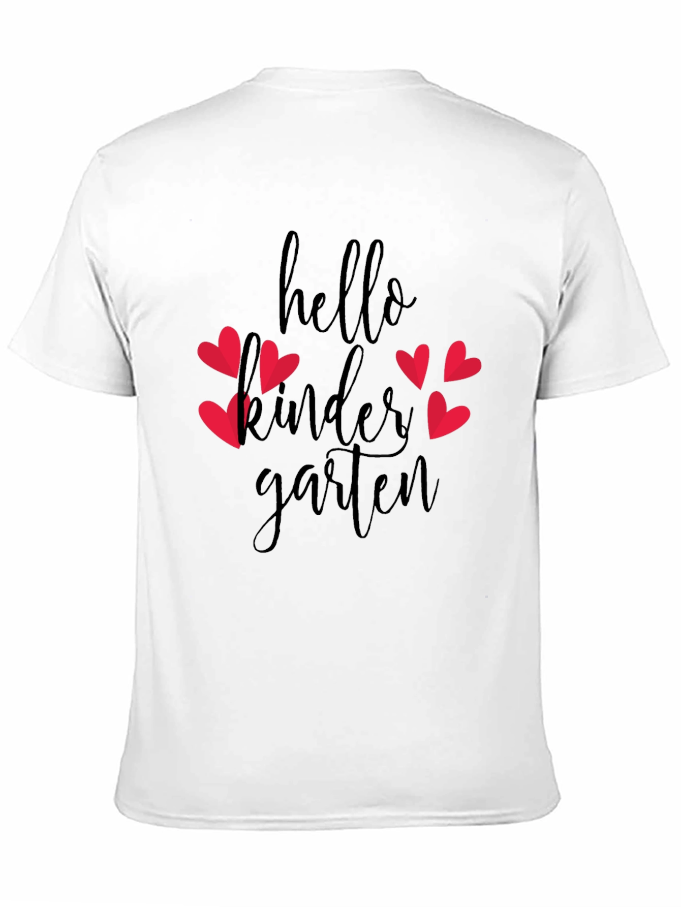 Black Hello Kindergarten Heart Tee view 11