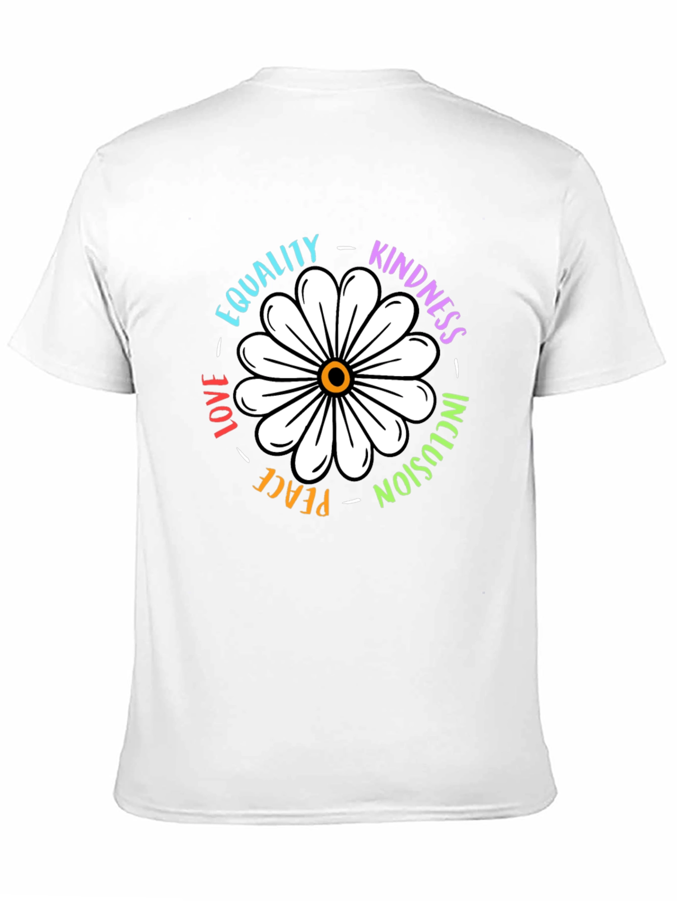 Black Equality Kindness Daisy Graphic Tee view 11