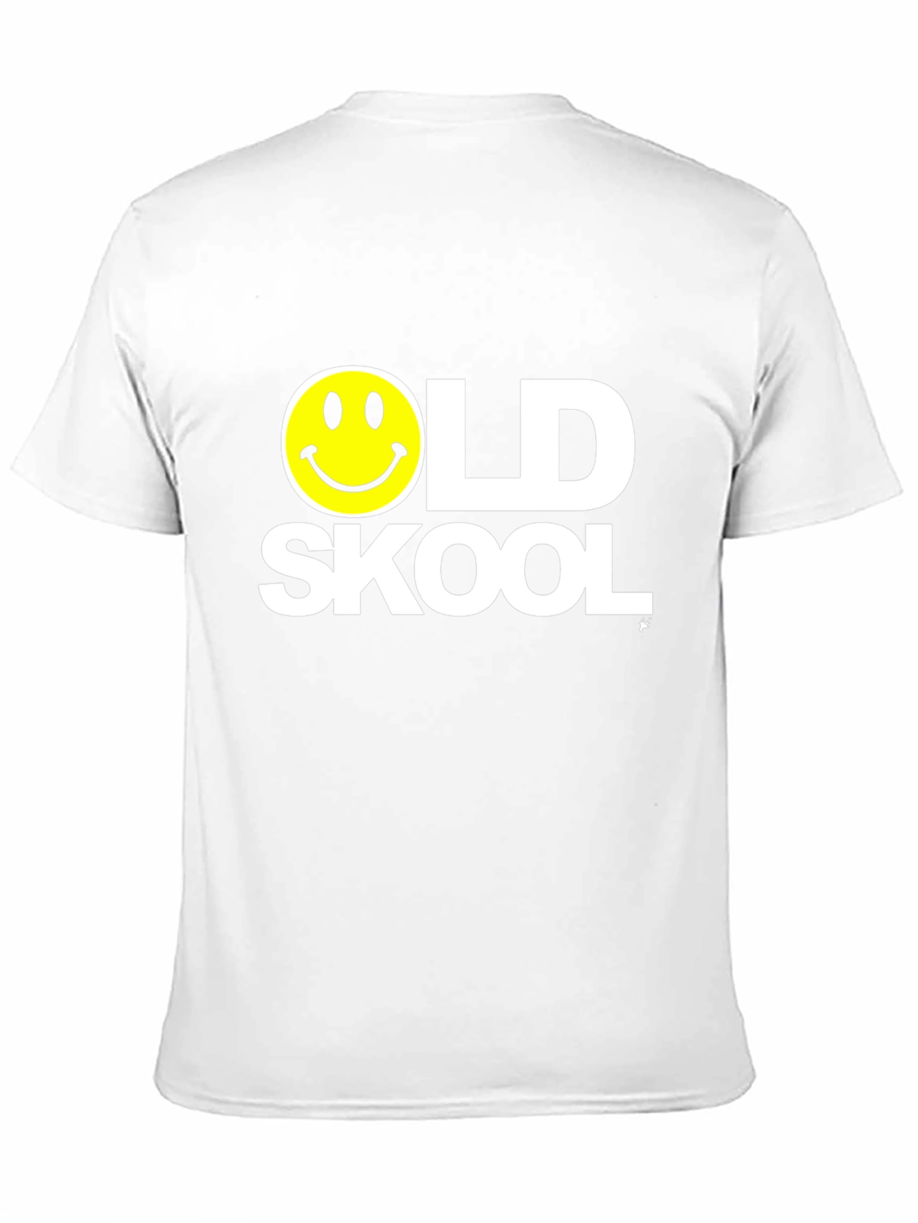 Black Old Skool Smiley Face Black T-Shirt view 11
