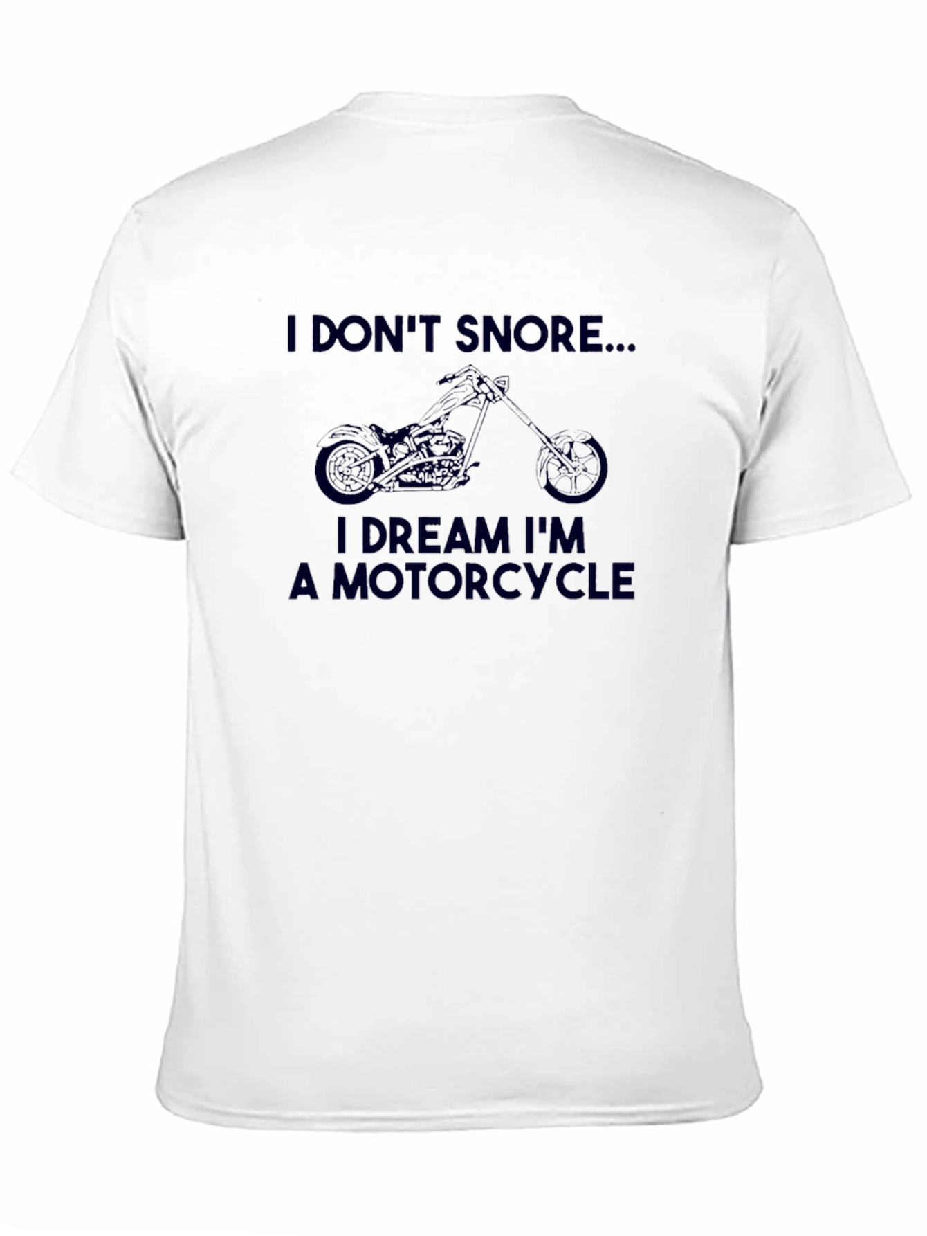 Black I DREAM I'M A MOTORCYCLE T-Shirt view 11