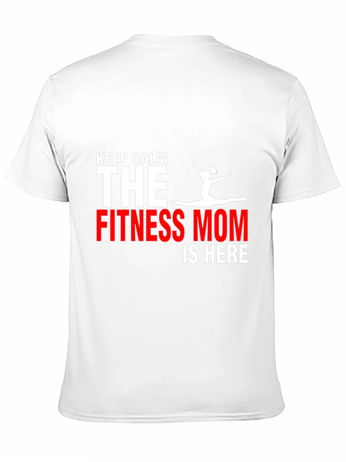 Black Fitness Mom T-Shirt - Keep Calm Gym Motivation view 11