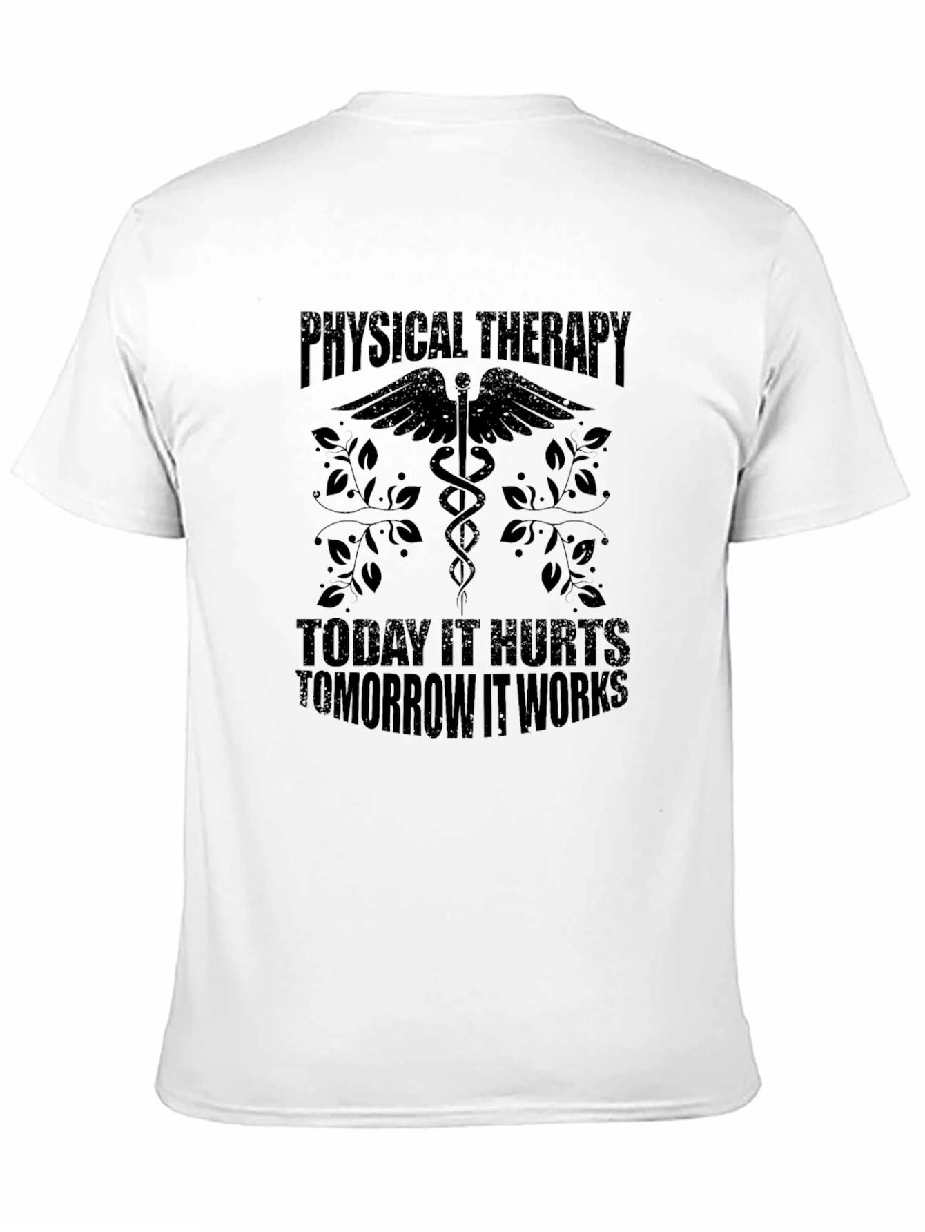 Black Physical Therapy Tee - Today It Hurts, Tomorrow It Works view 11