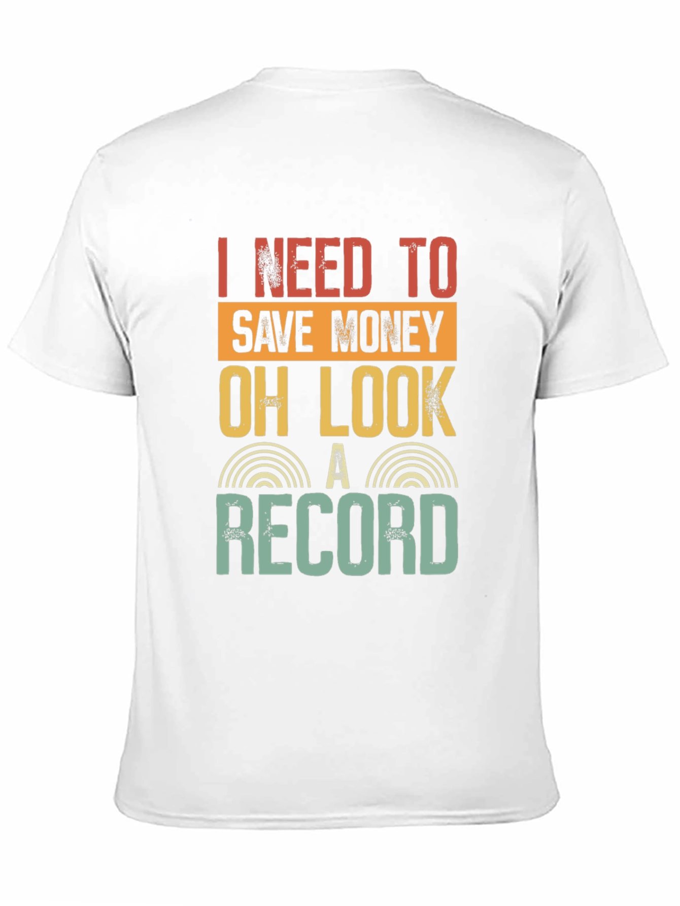 Black Funny Record Collector T-Shirt - I Need To Save Money view 11