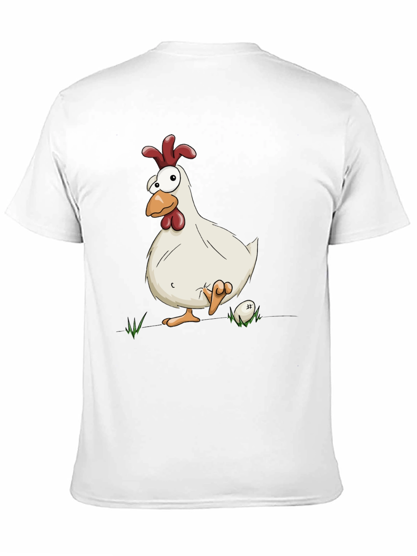 Black Funny Chicken Graphic Black T-Shirt view 11