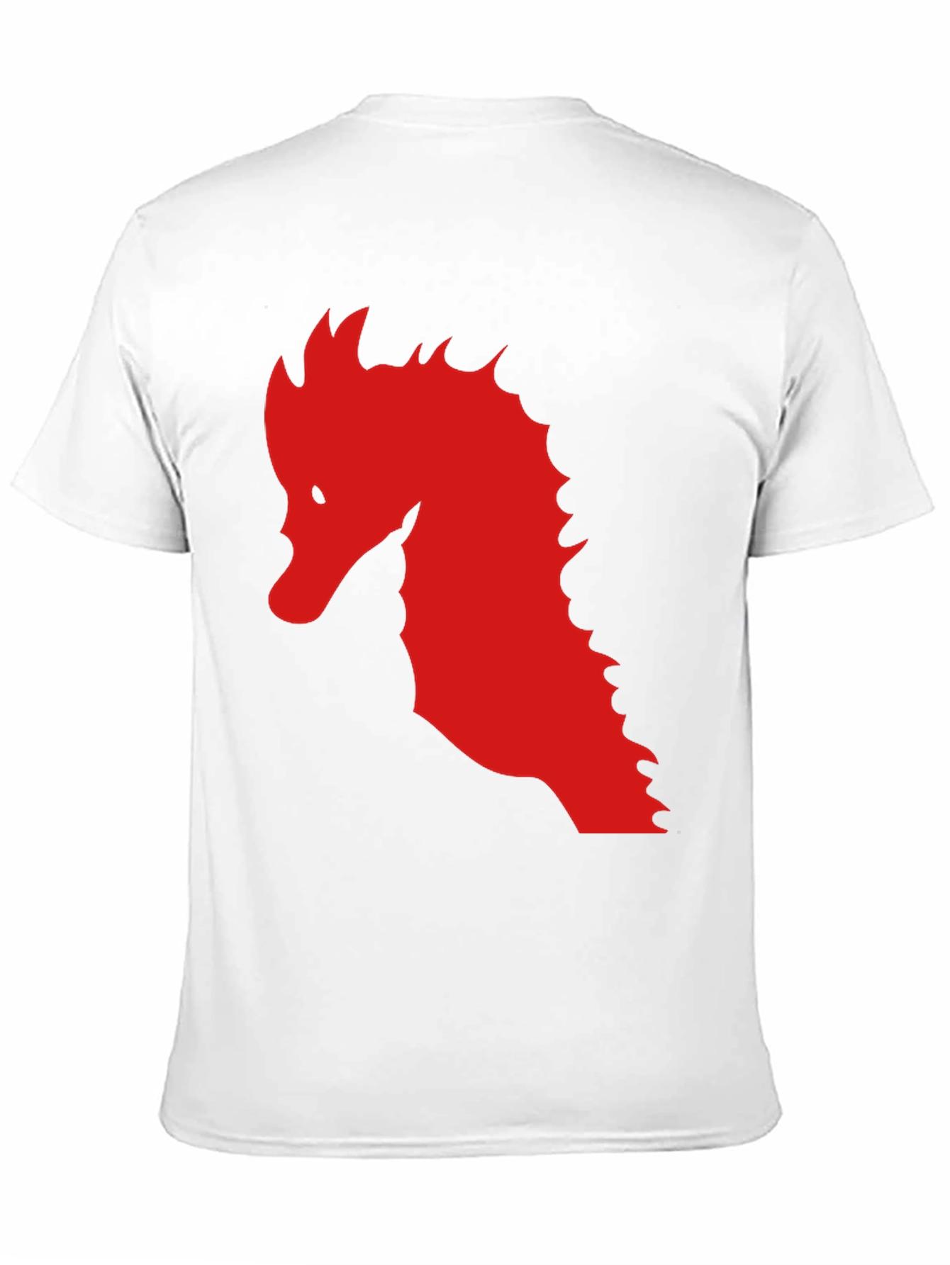 Black Red Dragon Silhouette Graphic Black T-Shirt view 11