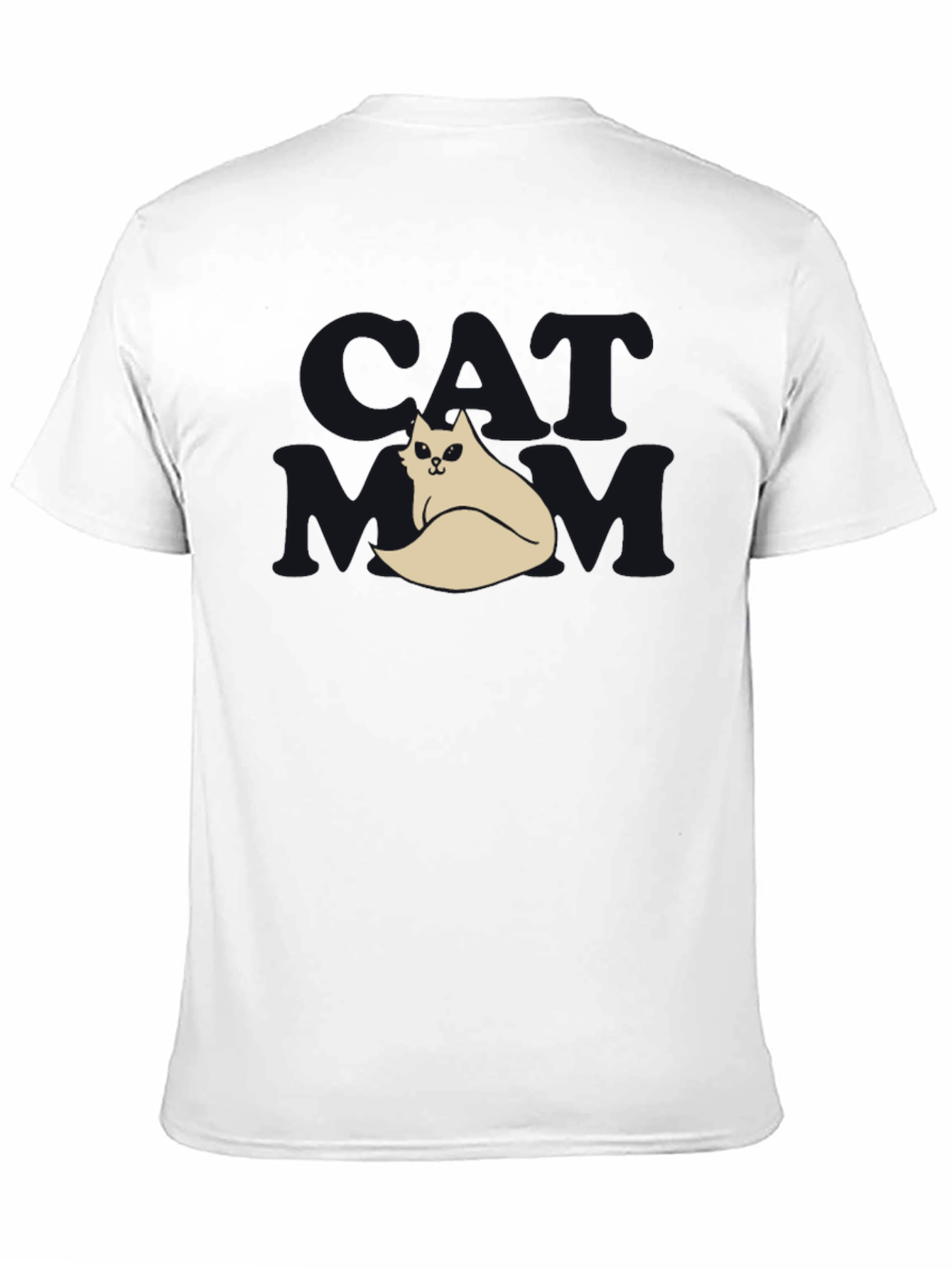 Black Cool Cat T-Shirt - Black, Funny Design view 11