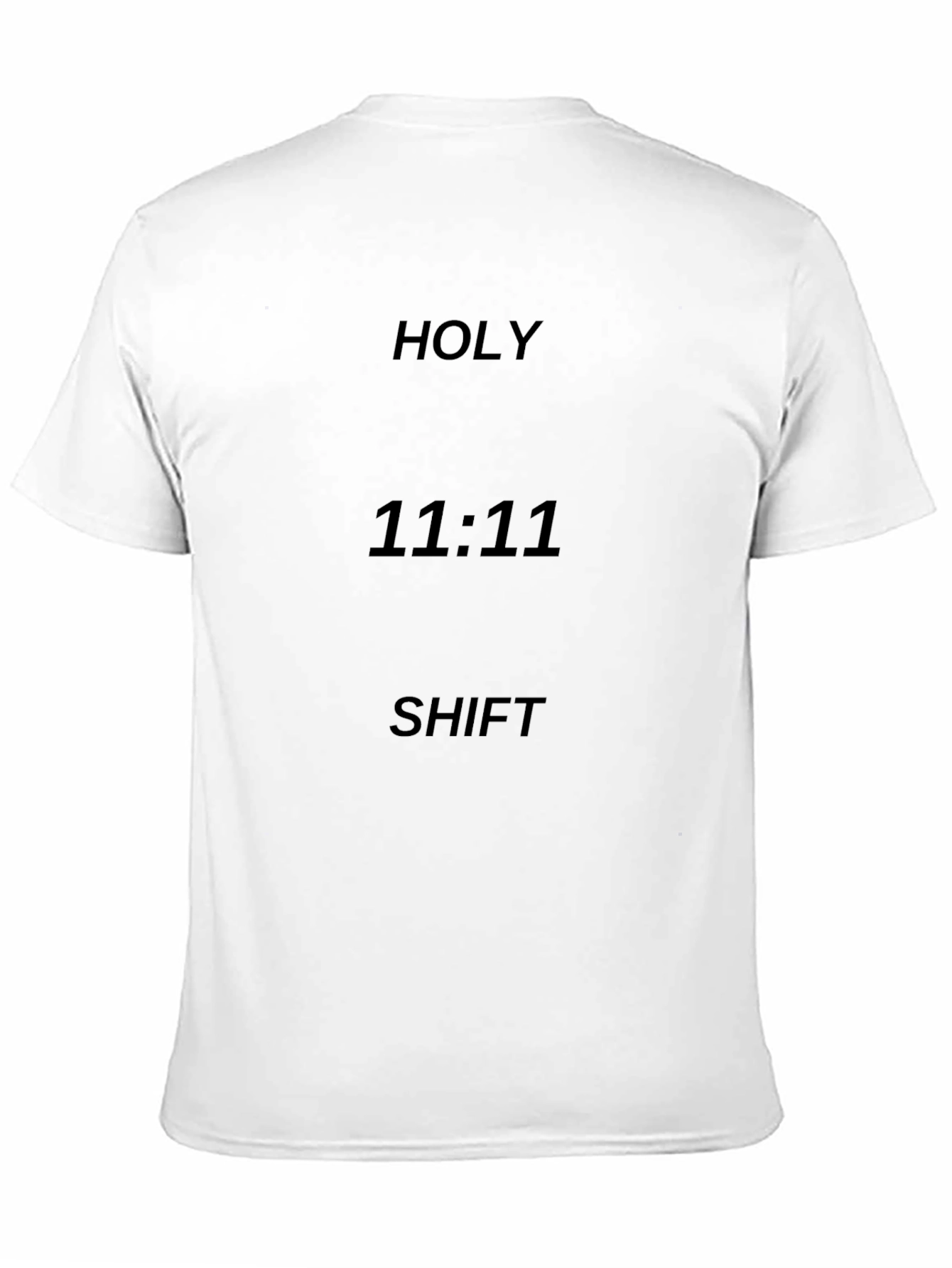 Black Holy 11:11 Shift Black Graphic T-Shirt view 11