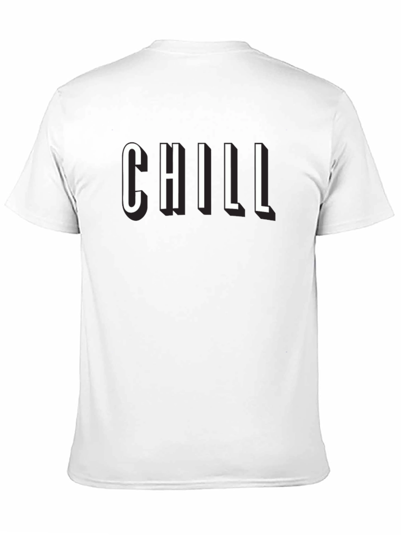 Chill Black Graphic T-Shirt - Relaxed Comfort - 11