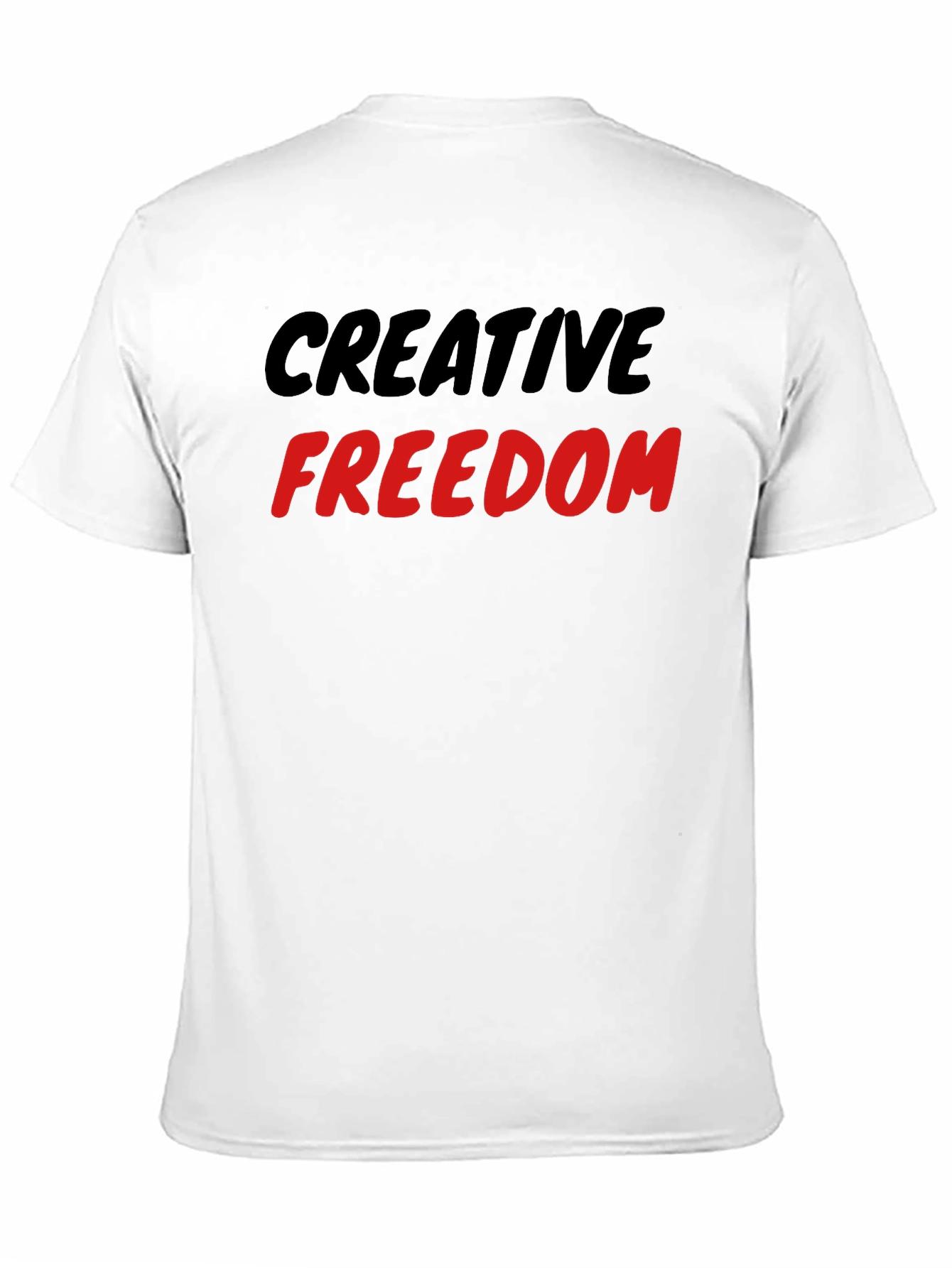 Black Creative Freedom Graphic Tee - Unisex Cotton T-Shirt view 11