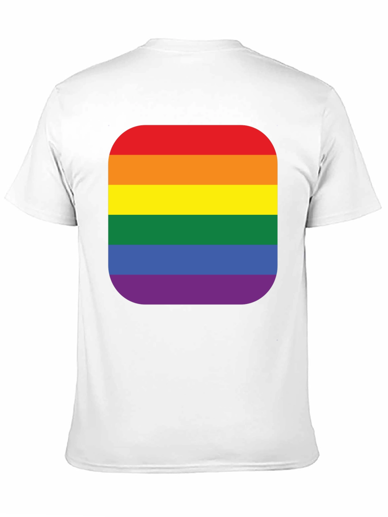 Black Pride Rainbow Stripe T-Shirt - Black Cotton Blend view 11