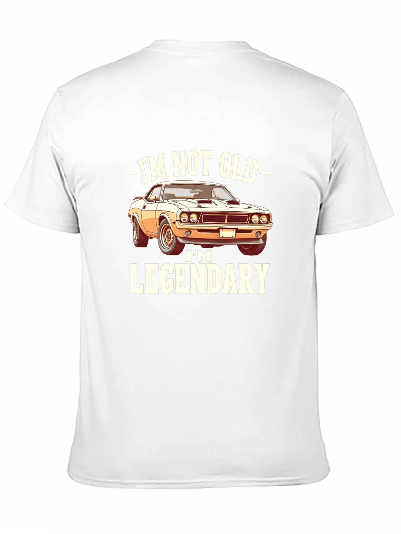 Black I'm Not Old I'm Legendary Car T-Shirt view 11