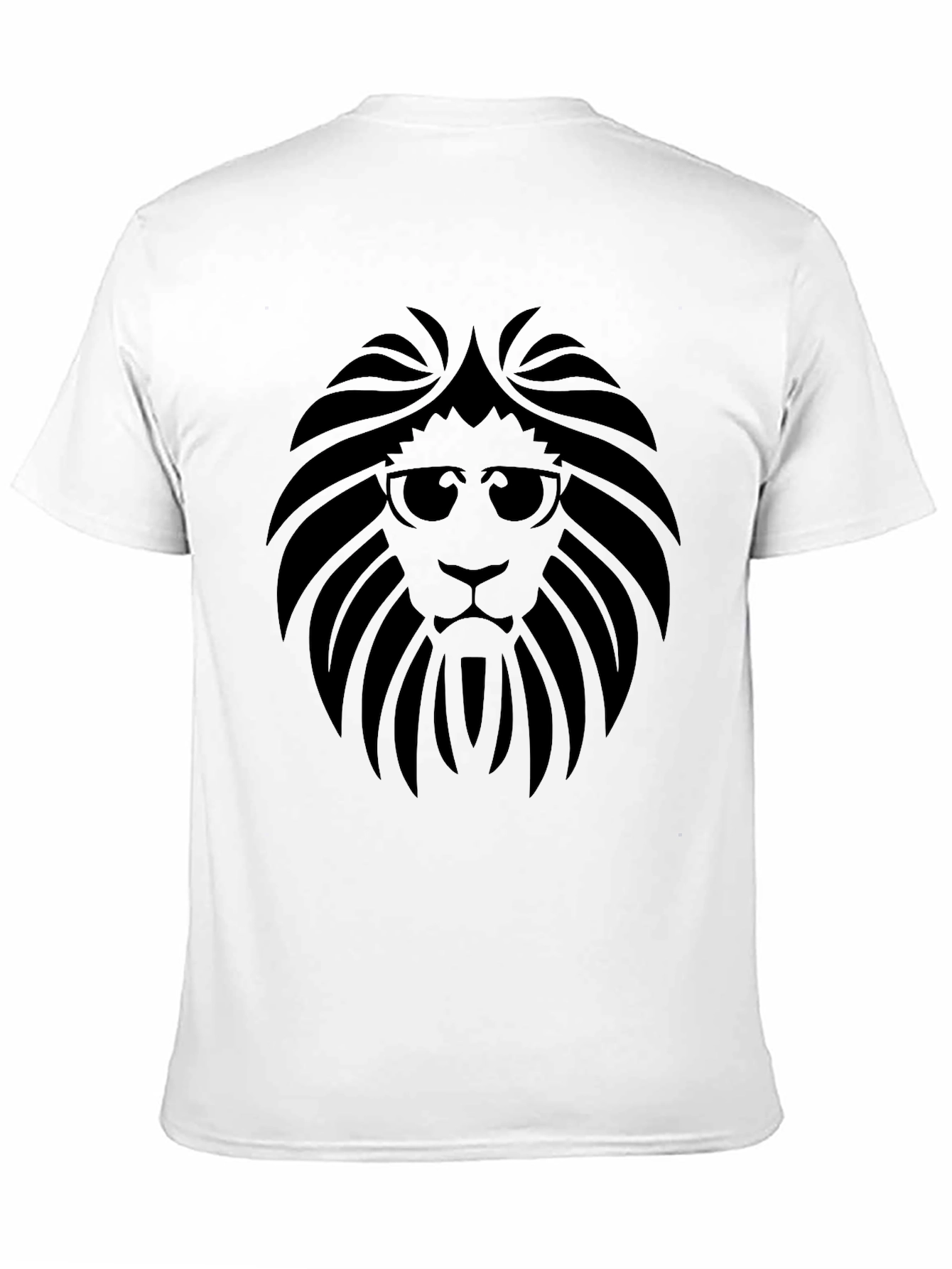 Black Lion Head Graphic Tee - Cool Cat in Shades view 11
