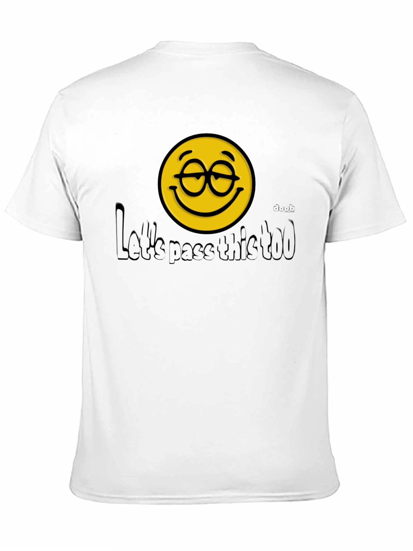 Black Let's Pass This Too Graphic T-Shirt view 11