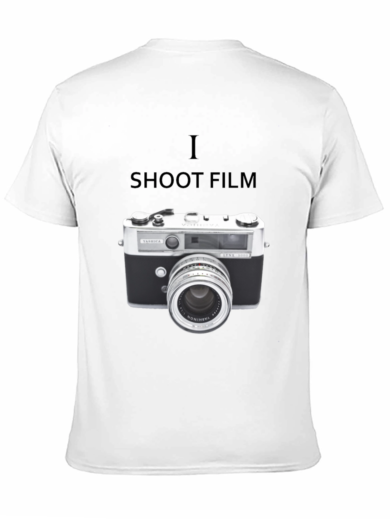 Black I Shoot Film T-Shirt - Vintage Camera Graphic Tee view 11