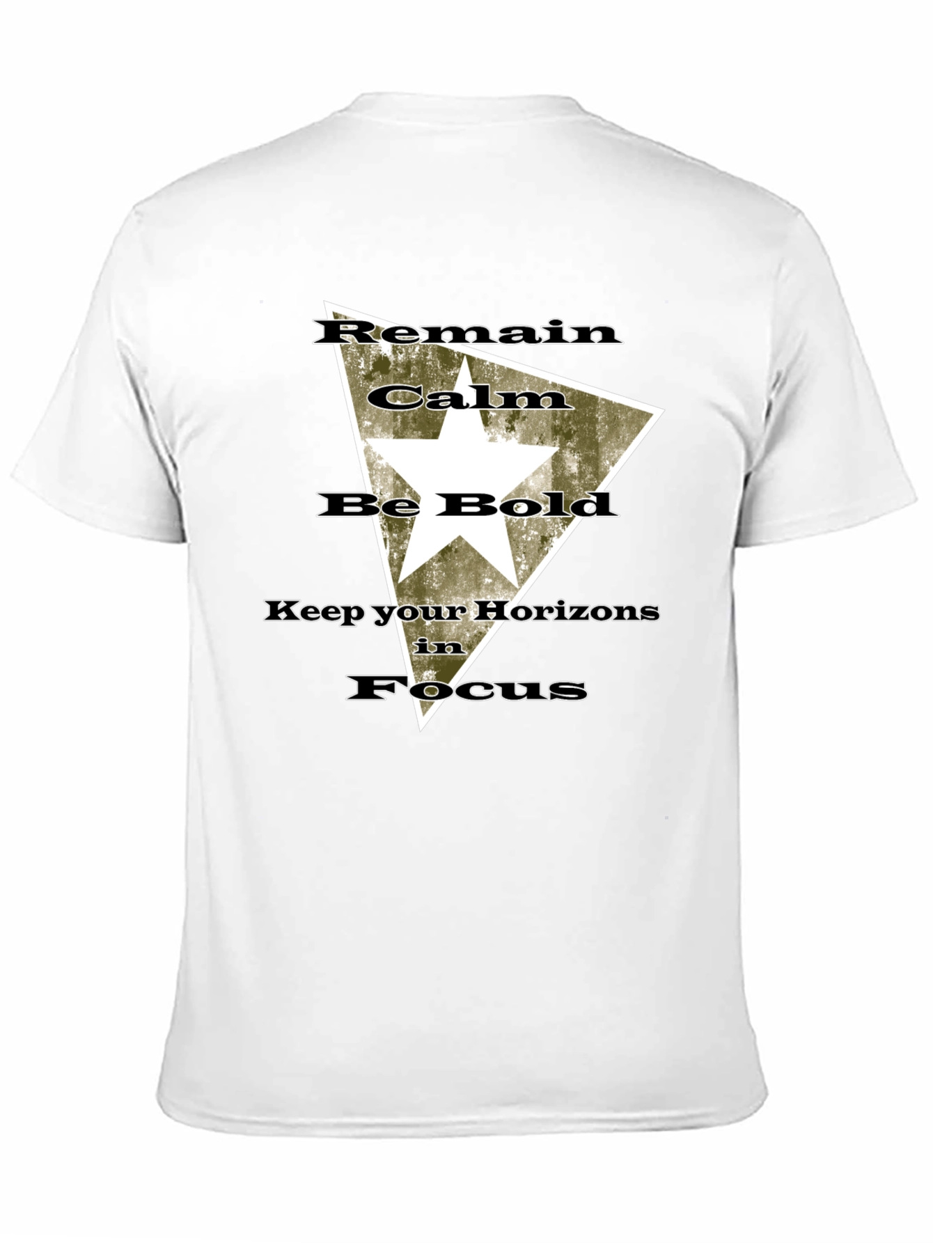 Black Remain Calm Be Bold T-Shirt view 11