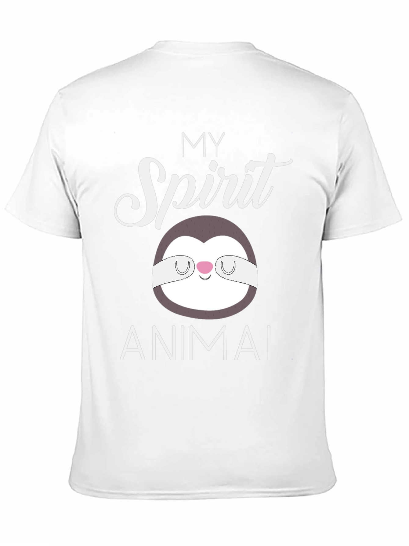 Black My Spirit Animal Sloth T-Shirt view 11